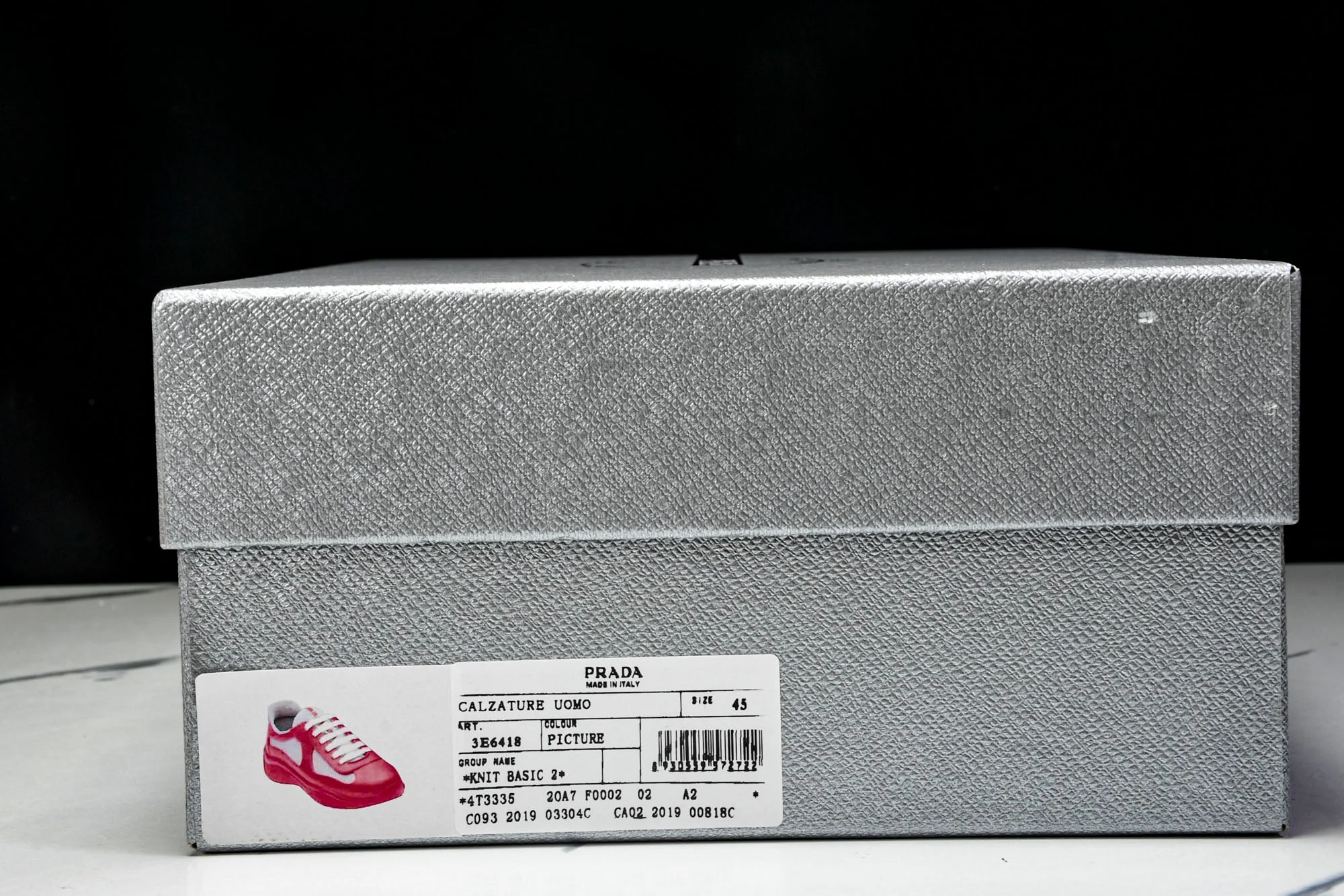 Prada America's Cup Sneaker Soft Rubber 'Red'