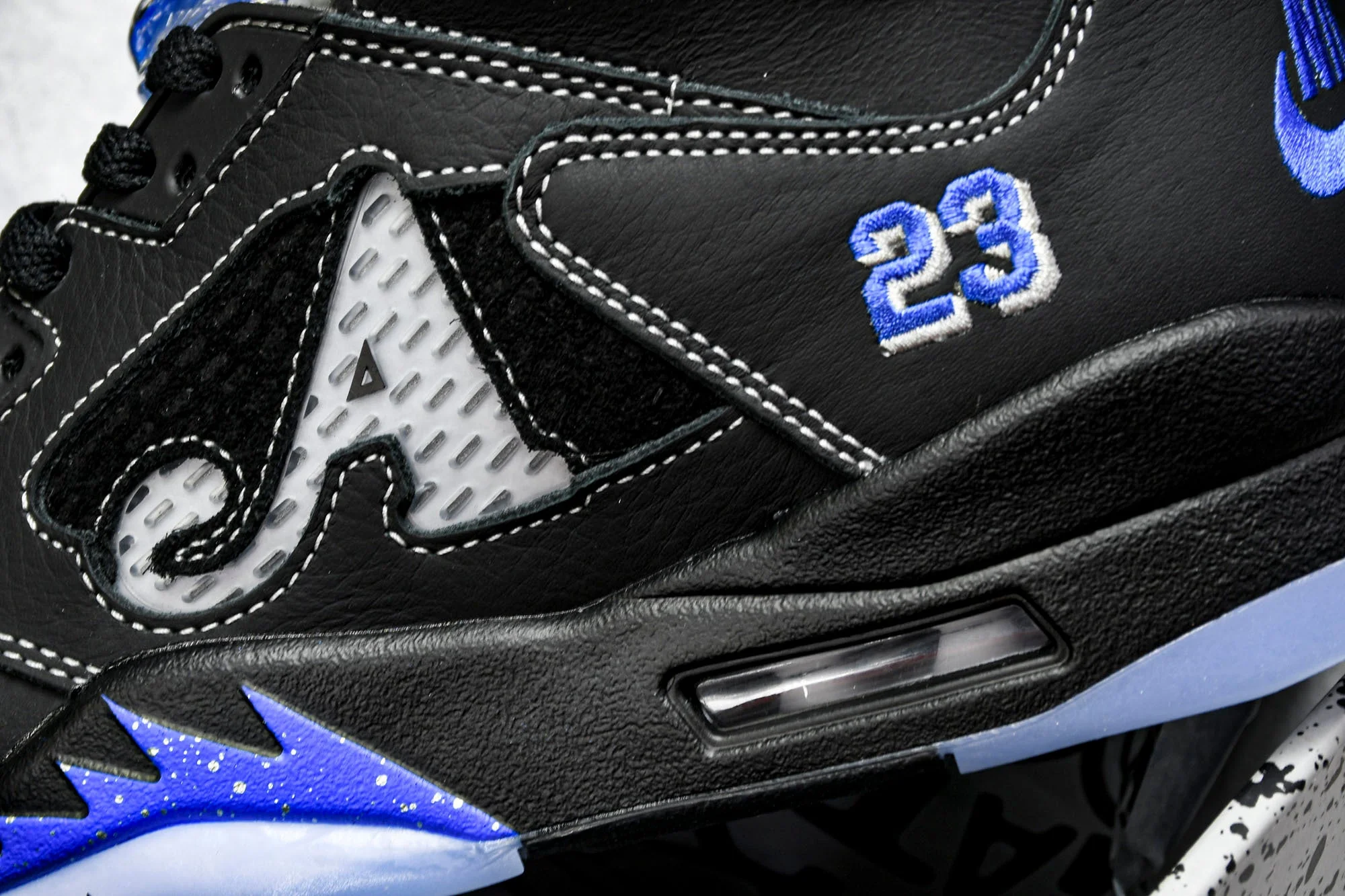 AJ5 Retro x Awake NY 'Black Racer Blue'
