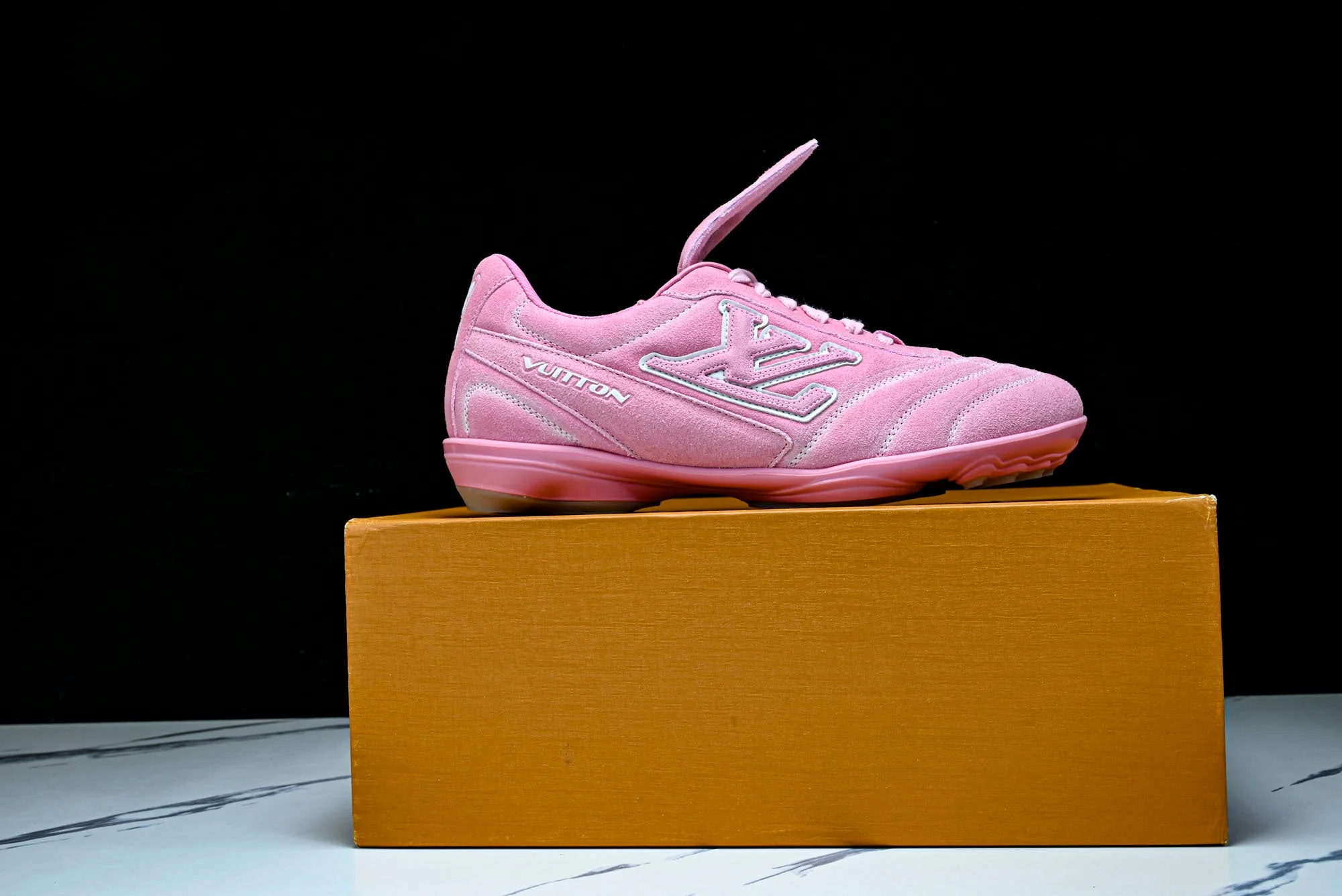 Louis Vuittоп Footprint Soccer Sneaker 'Pink Suede'