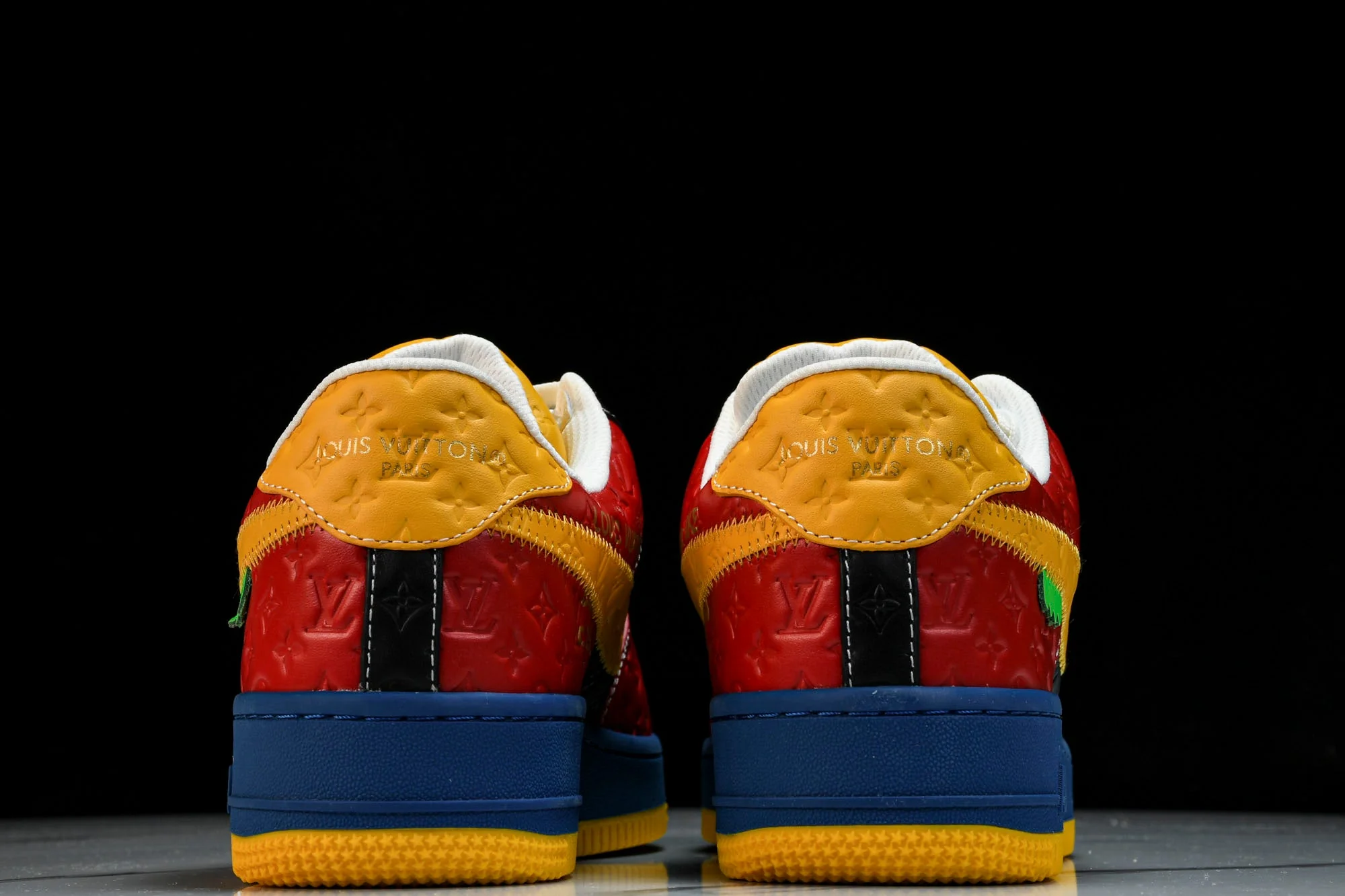 Louis Vuittоп x AF1 by Virgil Abloh 'Yellow Blue Red'