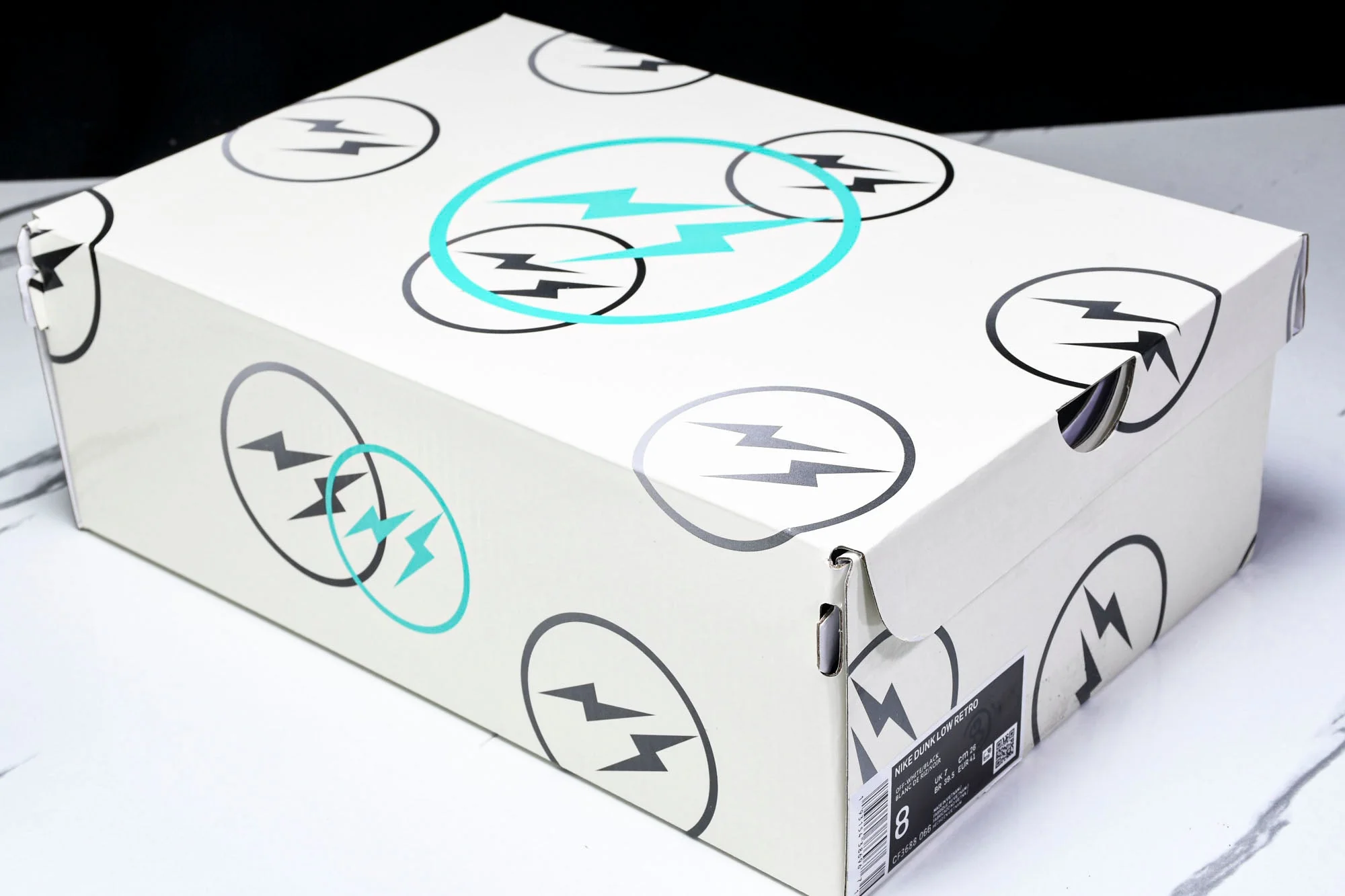 Travis Scott AJ1 Low x Fragment 'Grey Navy' (Custom)