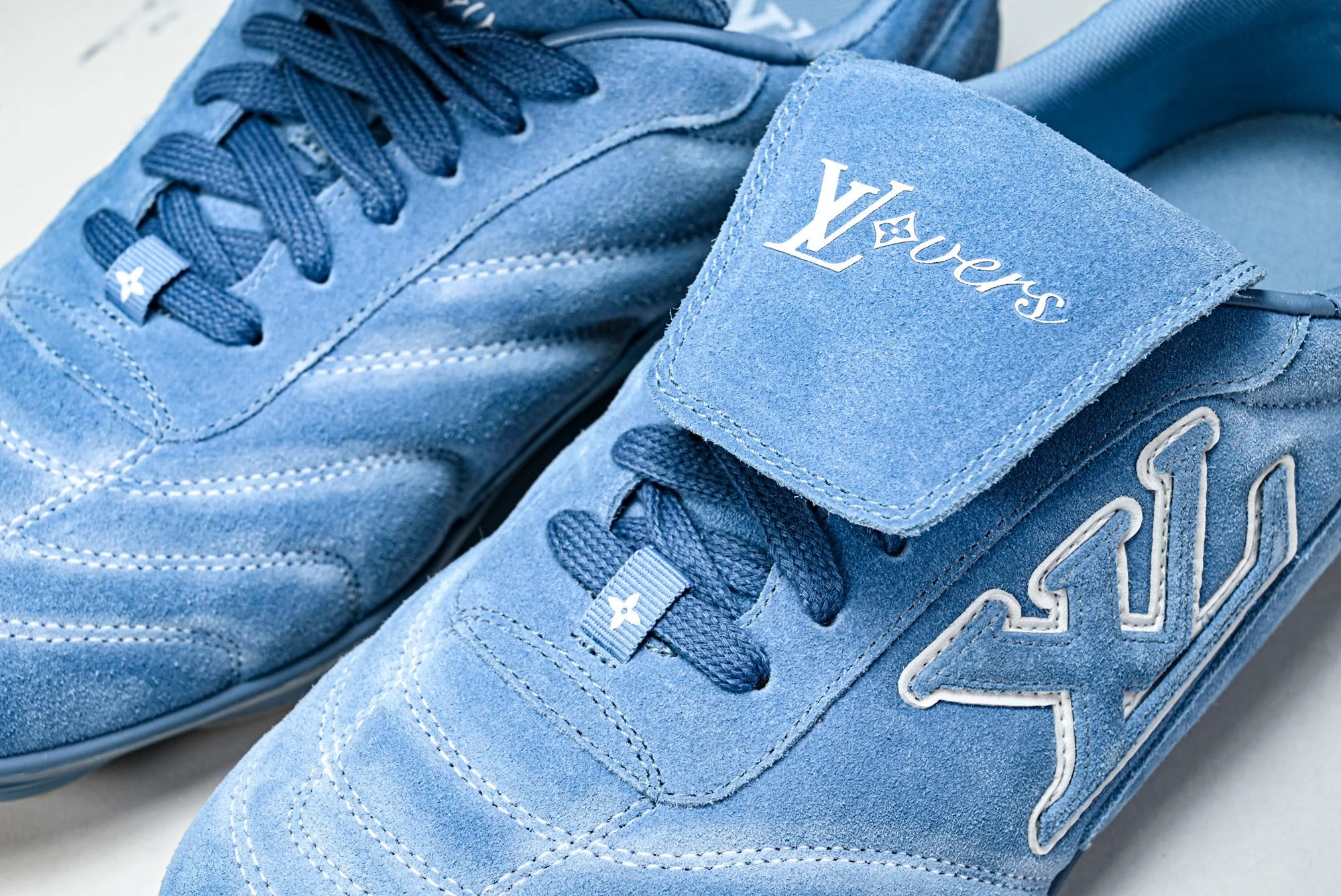 Louis Vuittоп Footprint Soccer Sneaker 'Blue Suede'
