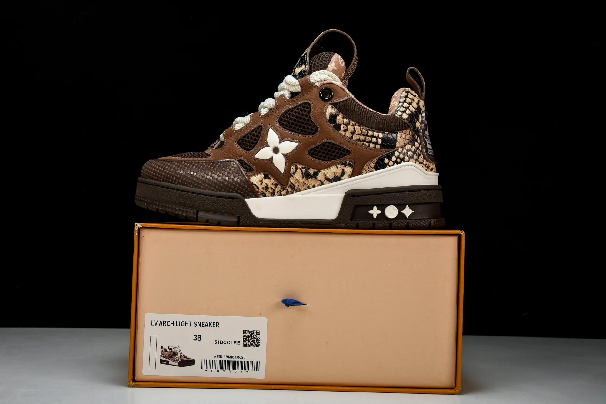 Louis Vuittоп Skate Sneaker 'Brown Snakeskin'
