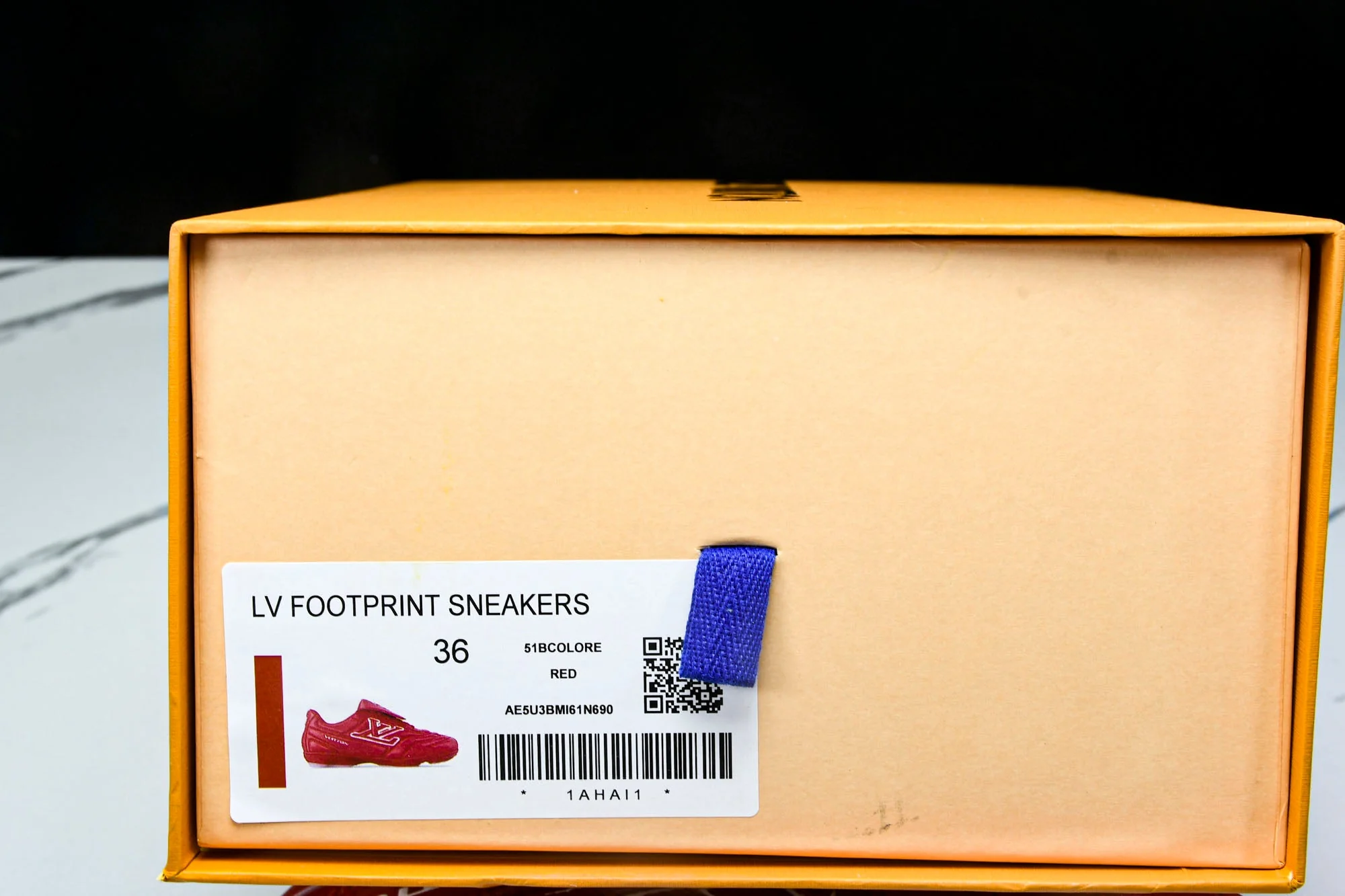 Louis Vuittоп Footprint Soccer Sneaker 'Red'