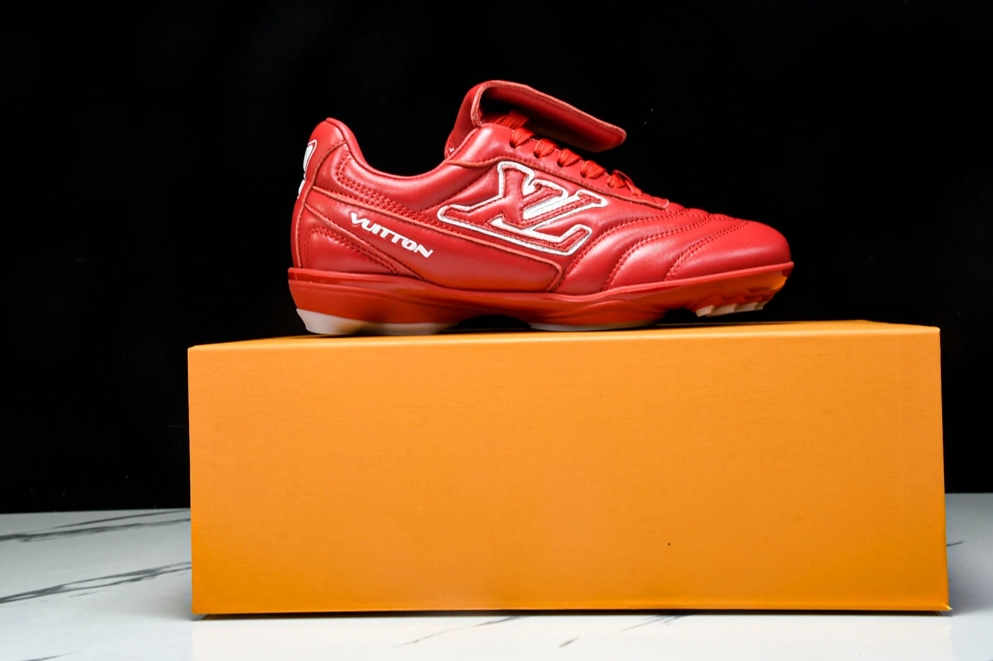 Louis Vuittоп Footprint Soccer Sneaker 'Red'