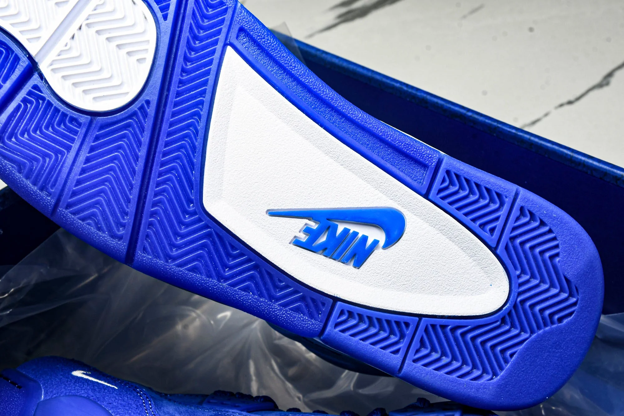 Nigel Sylvester x AJ4 Retro OG Brick by Brick 'Blue' (Unreleased)