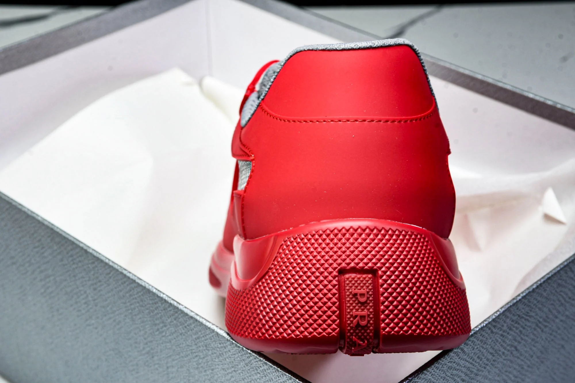 Prada America's Cup Sneaker Soft Rubber 'Red'