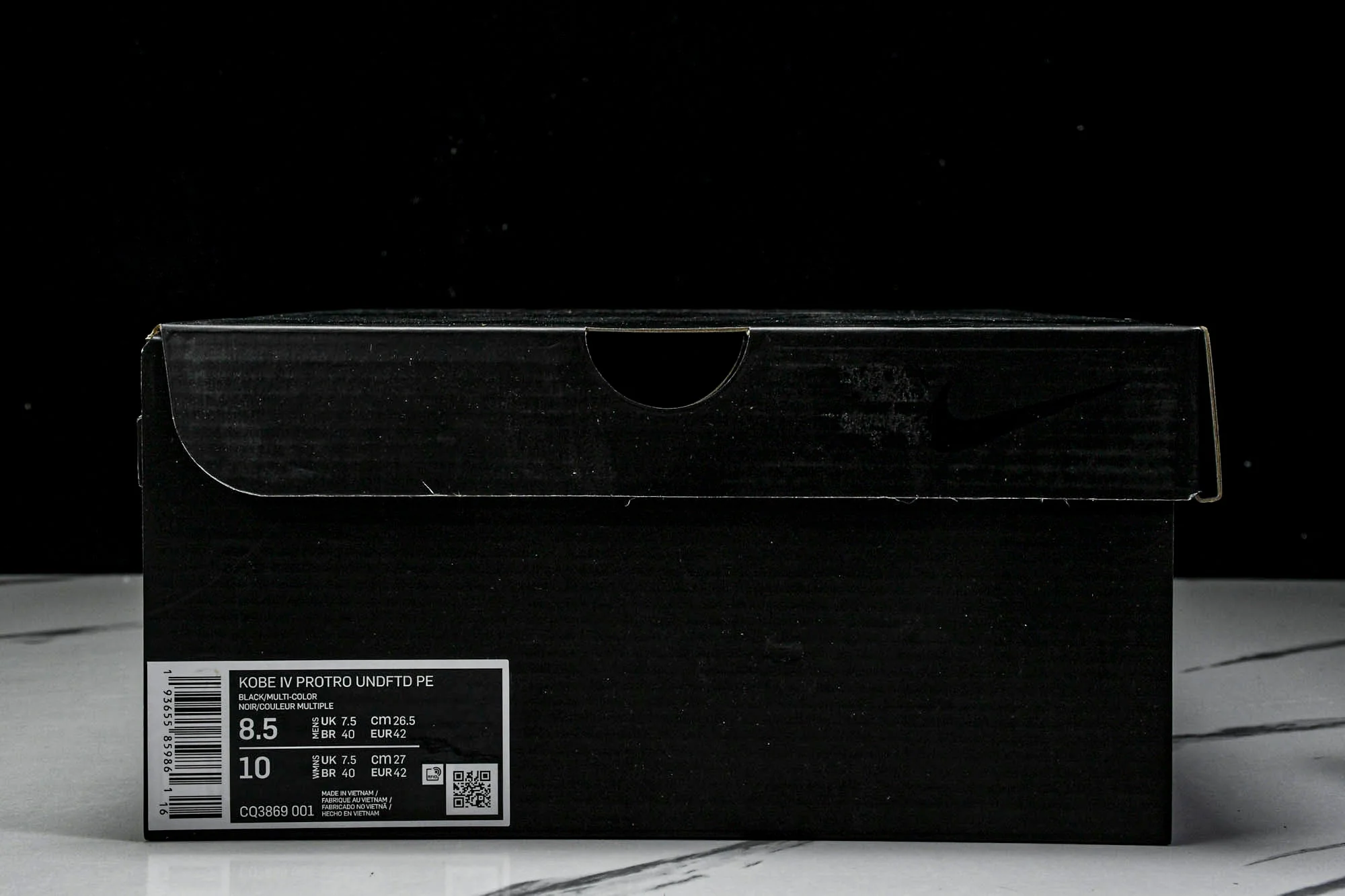 Kobe 4 x Undefeated 'Black Mamba'