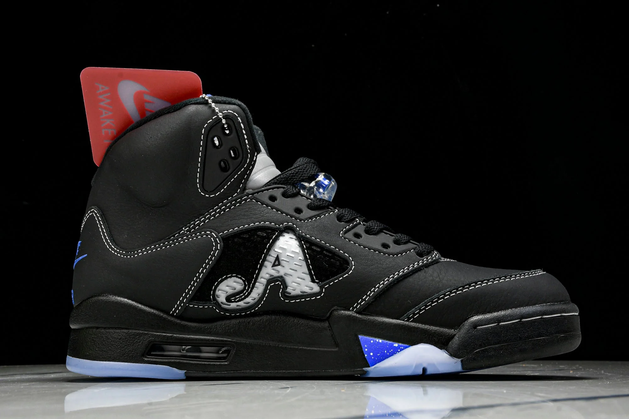AJ5 Retro x Awake NY 'Black Racer Blue'