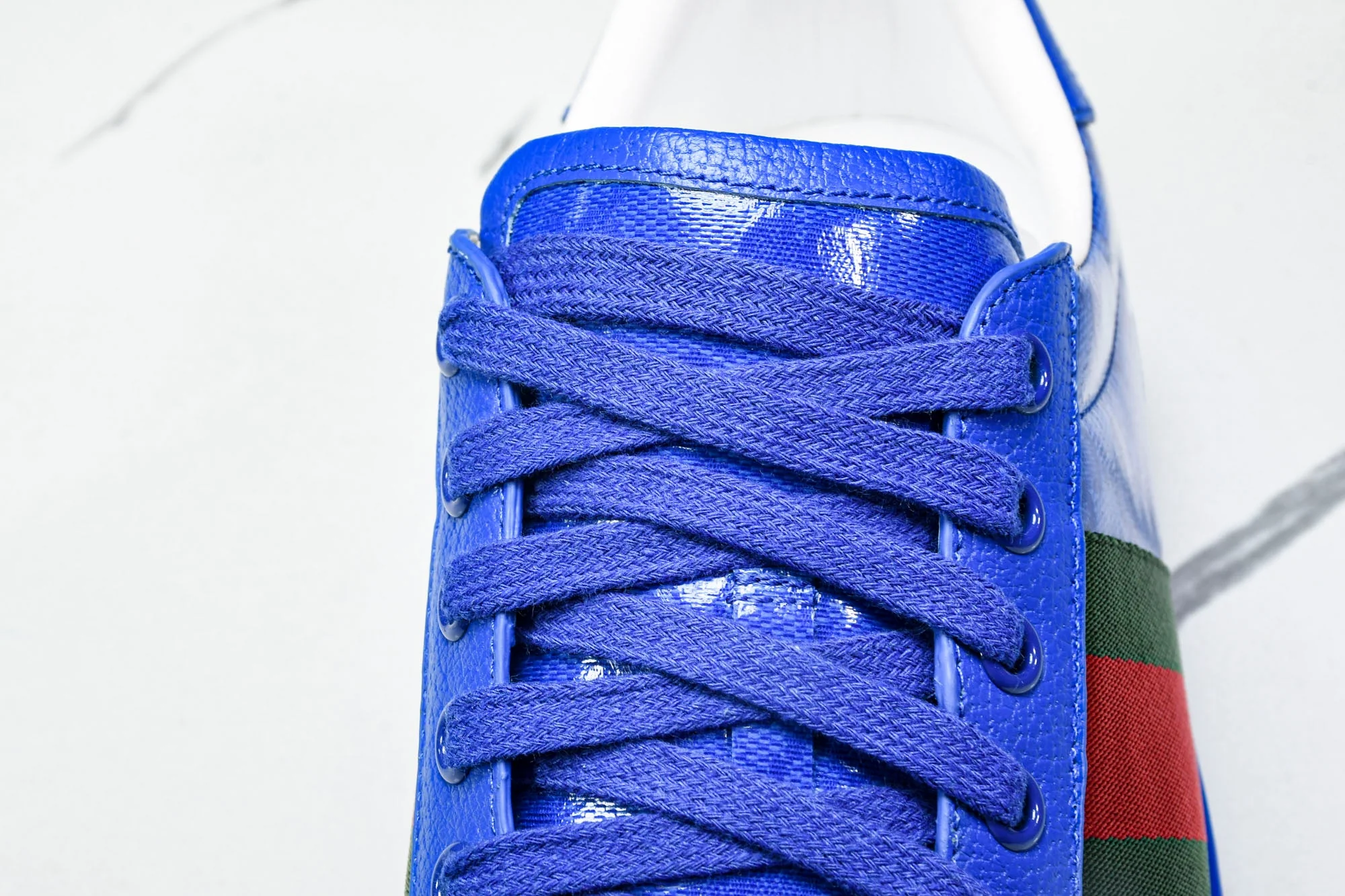 Guссi Ace Web 'Blue Monogram'