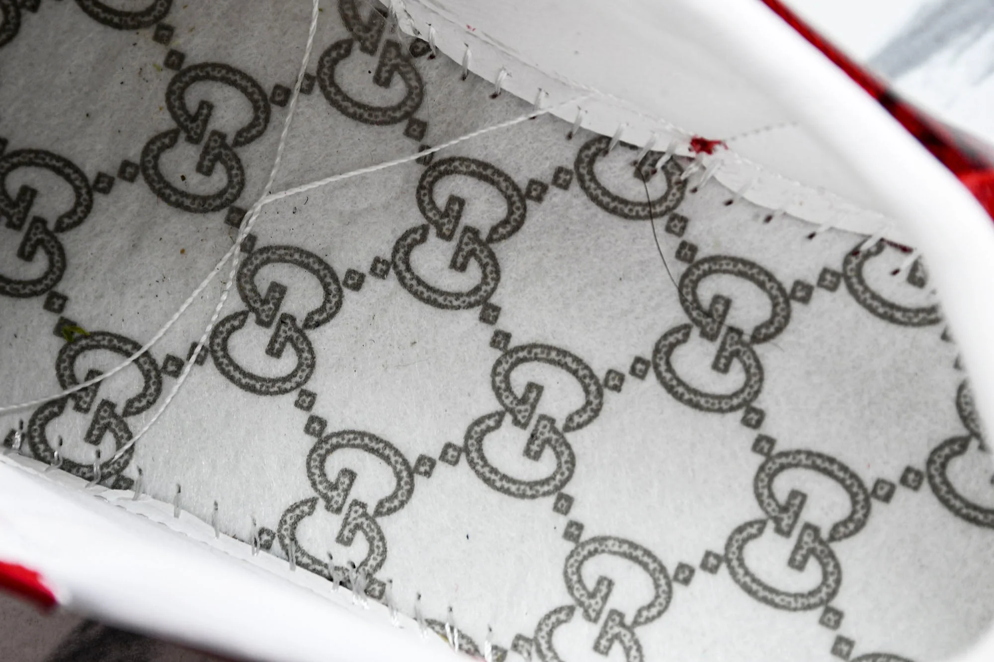 Guссi Ace Web 'Red Monogram'