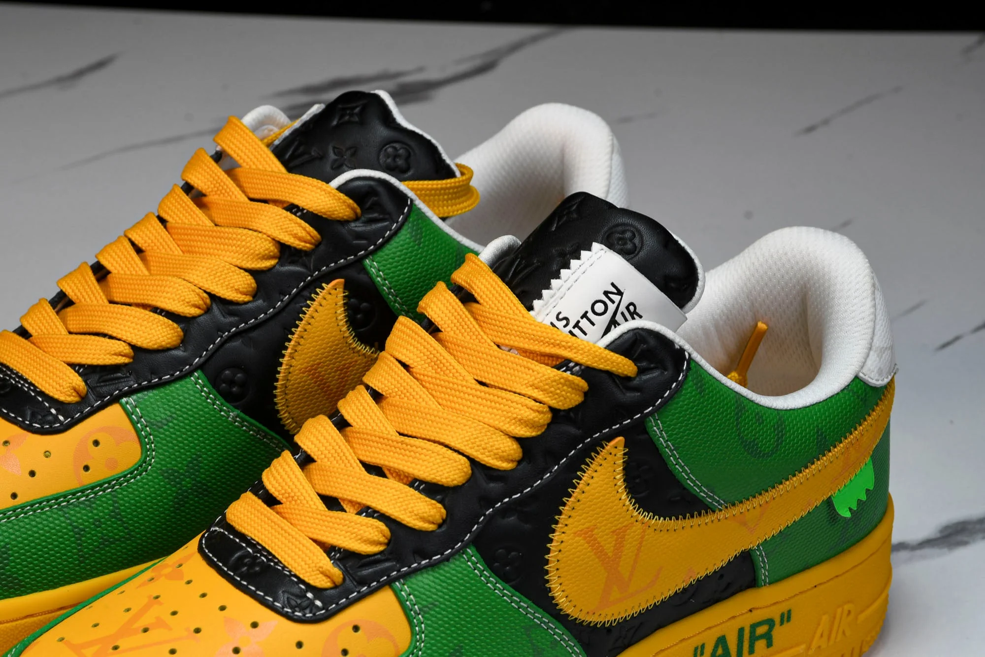 Louis Vuittоп x AF1 by Virgil Abloh 'Yellow Green'