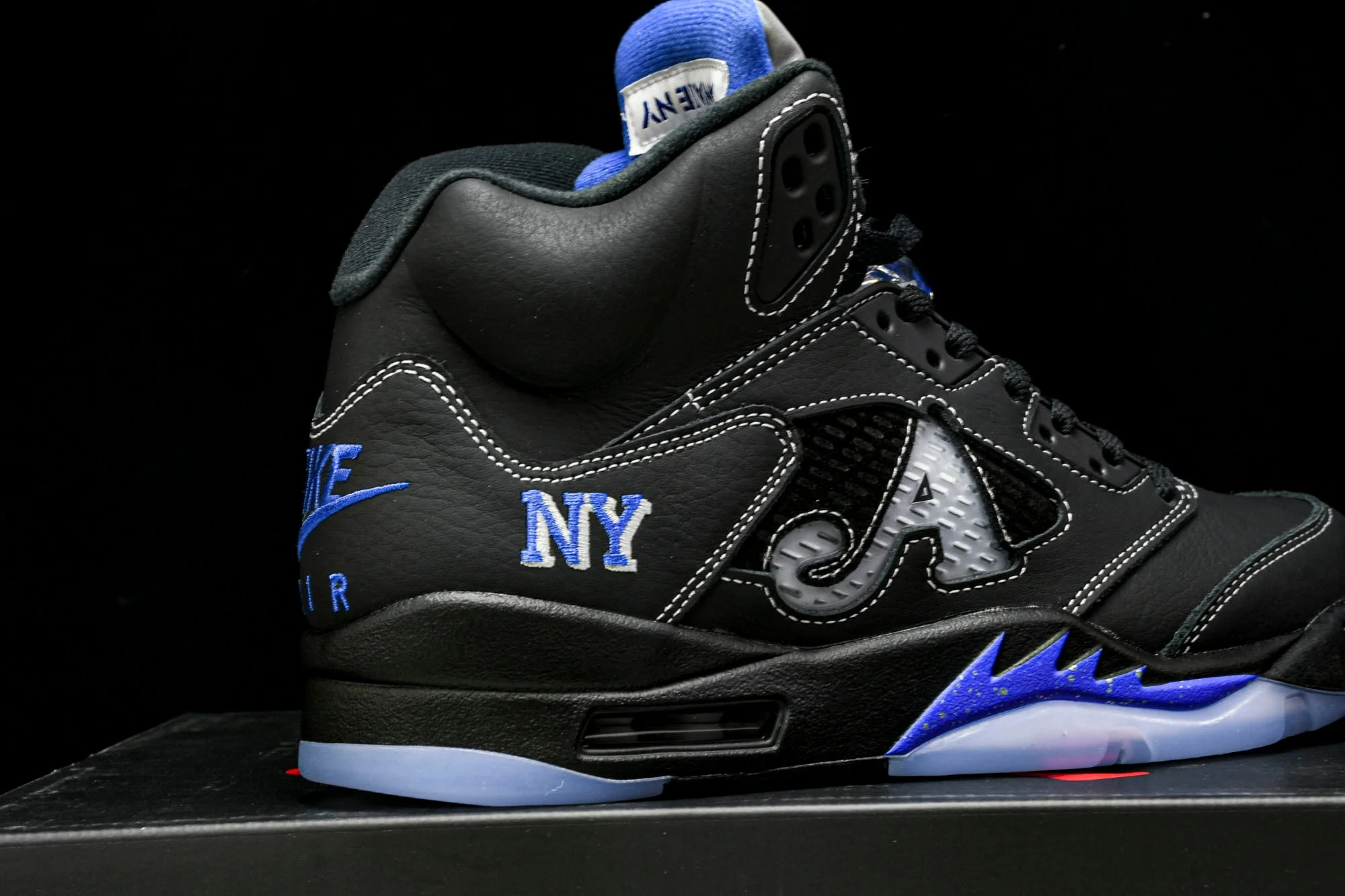 AJ5 Retro x Awake NY 'Black Racer Blue'