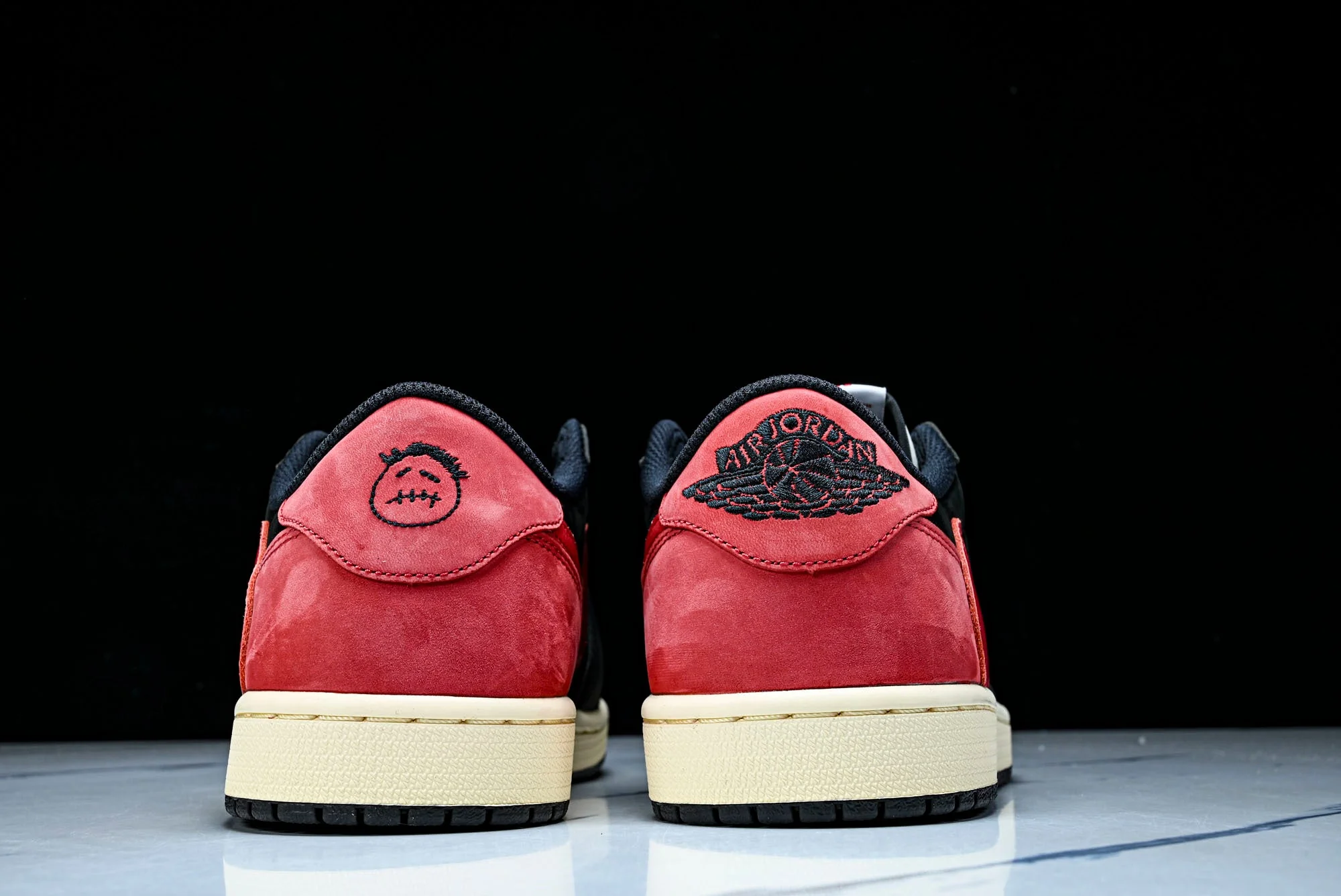 Travis Scott AJ1 Retro Low 'Black Red' (Unreleased)