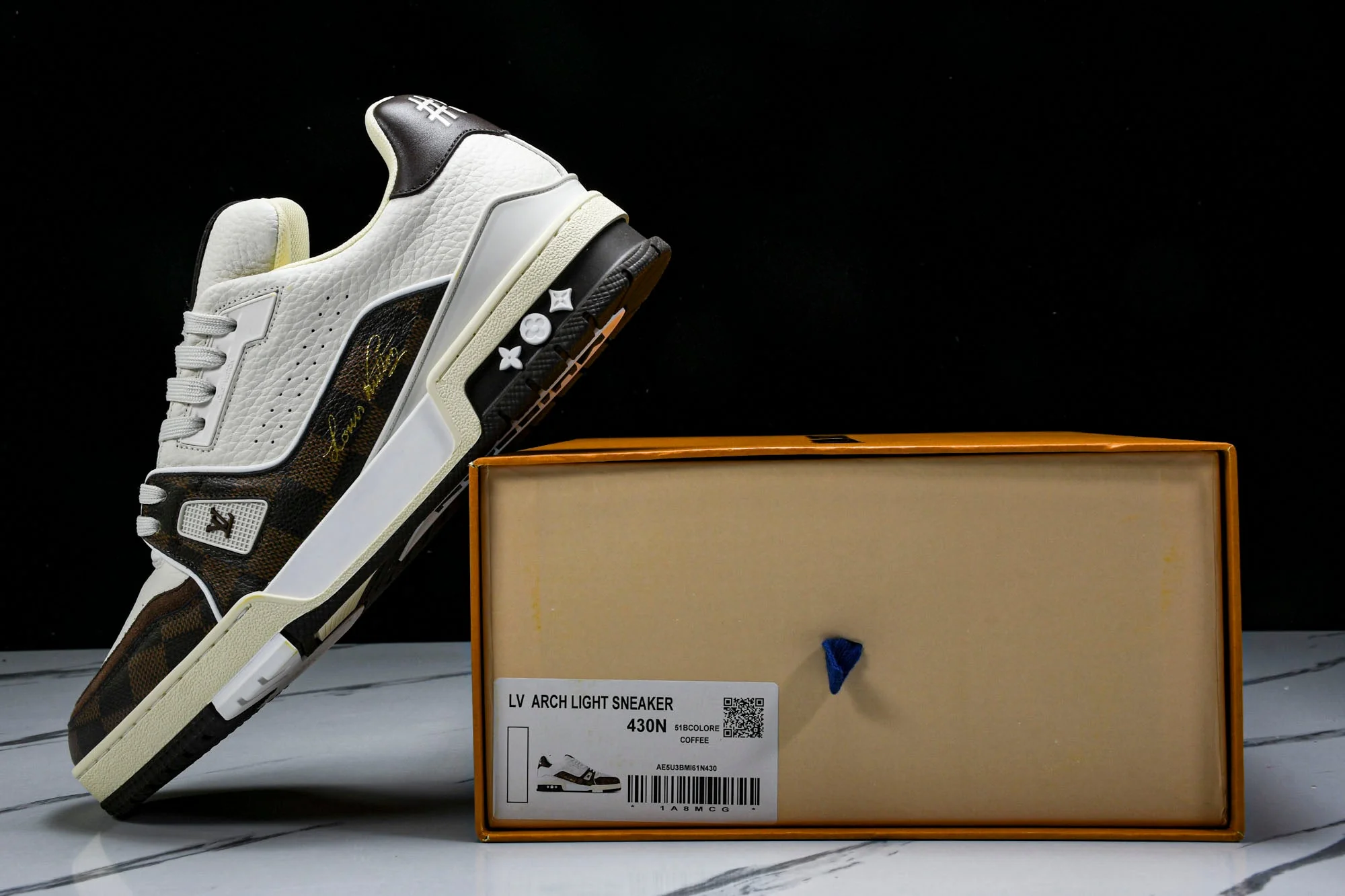 Louis Vuittоп Trainer by Tyler, The Creator 'Damier White Mocha'