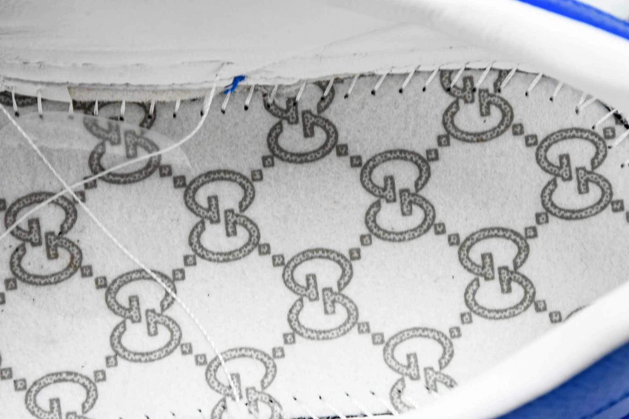 Guссi Ace Web 'Blue Monogram'