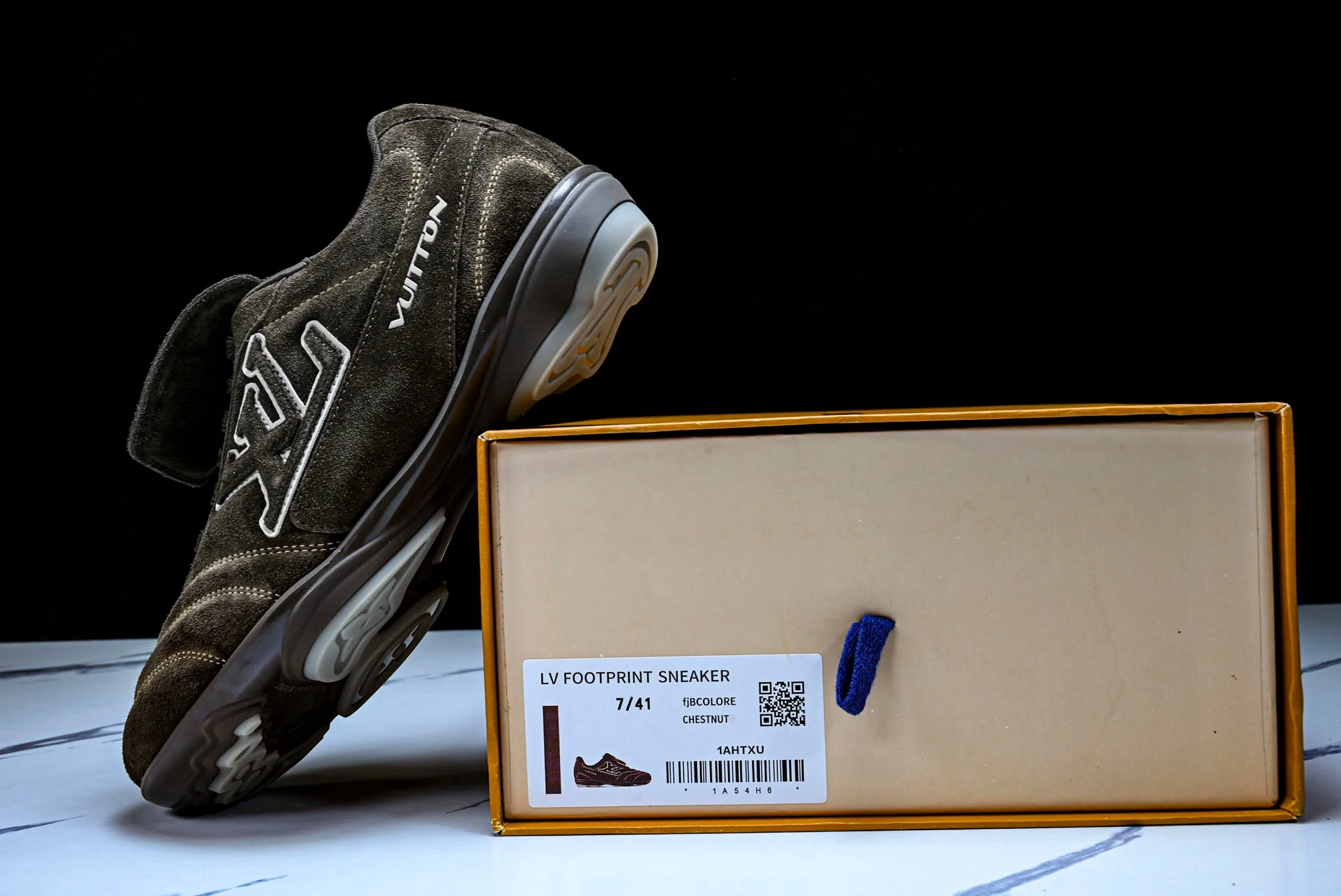 Louis Vuittоп Footprint Soccer Sneaker 'Brown Suede'