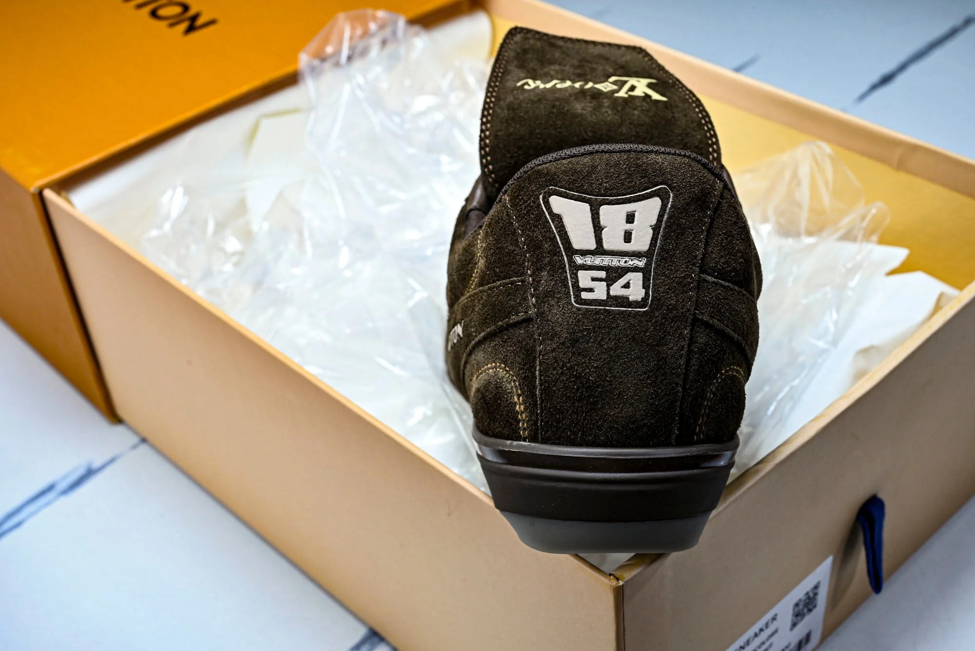 Louis Vuittоп Footprint Soccer Sneaker 'Brown Suede'