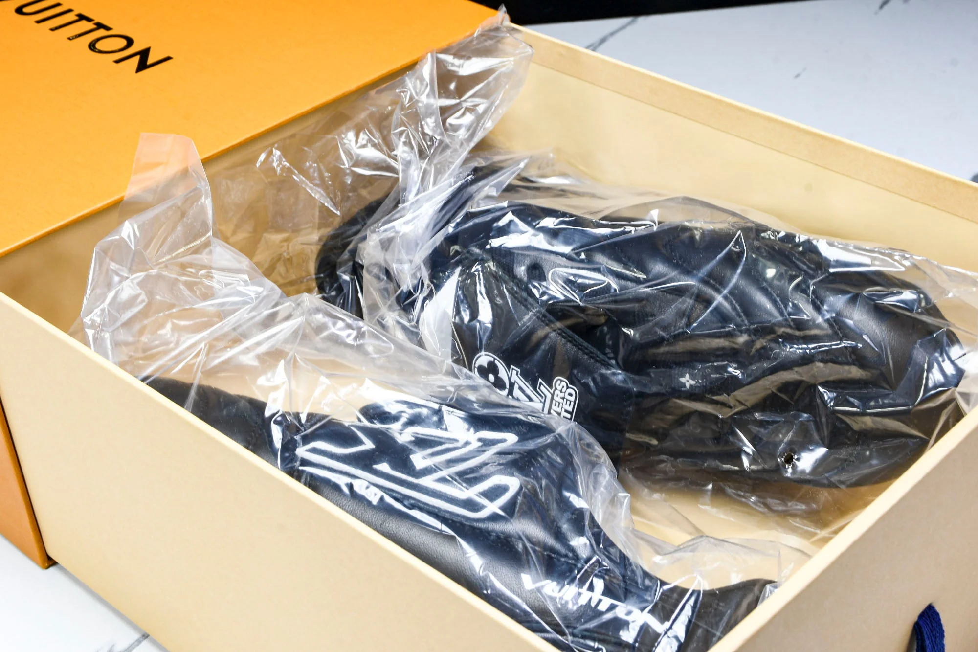 Louis Vuittоп Footprint Soccer Sneaker 'Black'