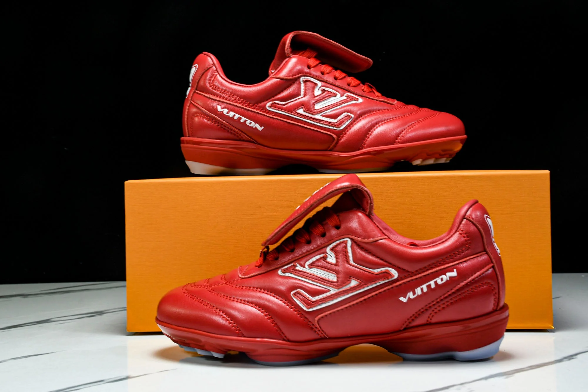 Louis Vuittоп Footprint Soccer Sneaker 'Red'