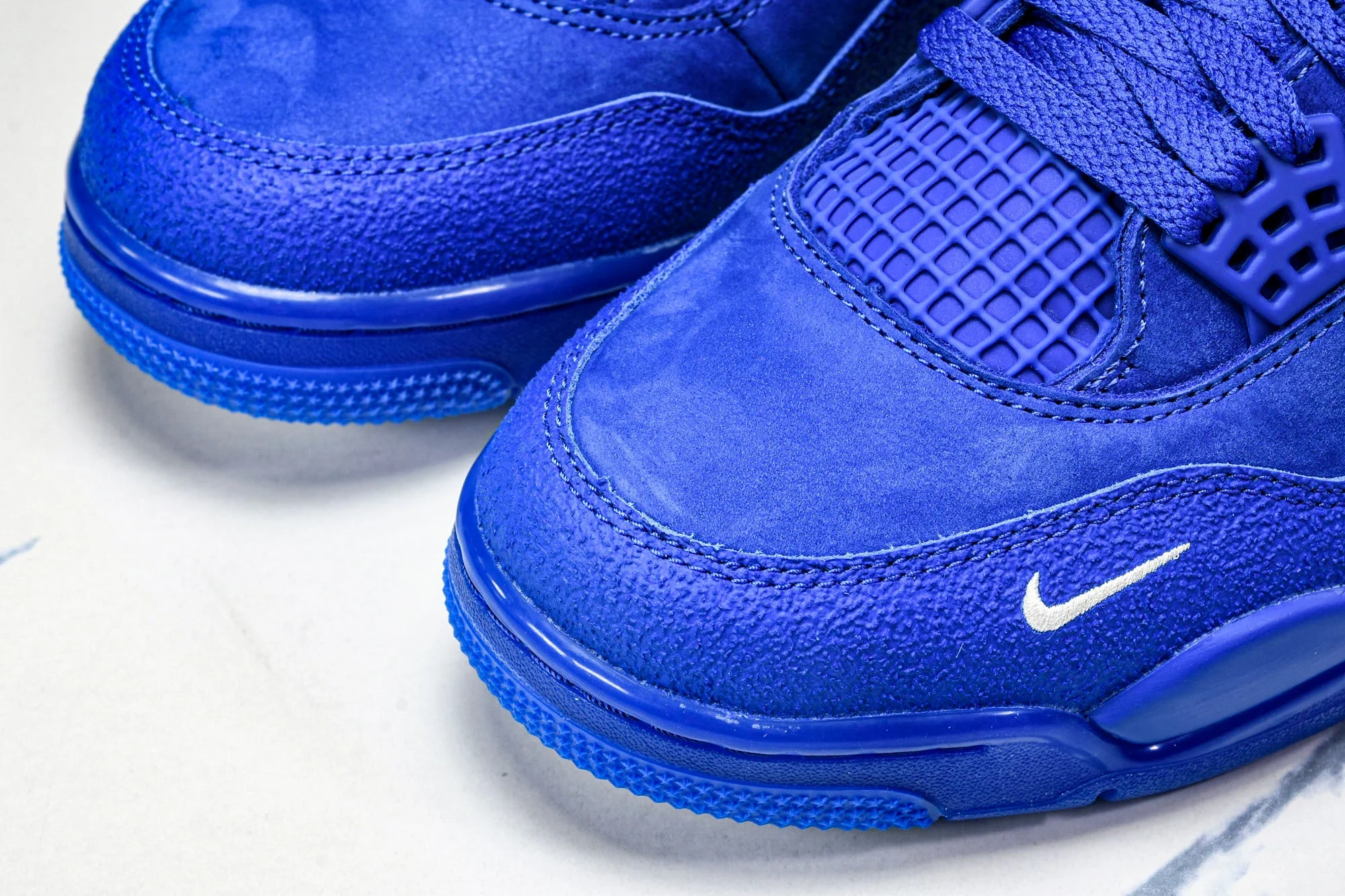 Nigel Sylvester x AJ4 Retro OG Brick by Brick 'Blue' (Unreleased)