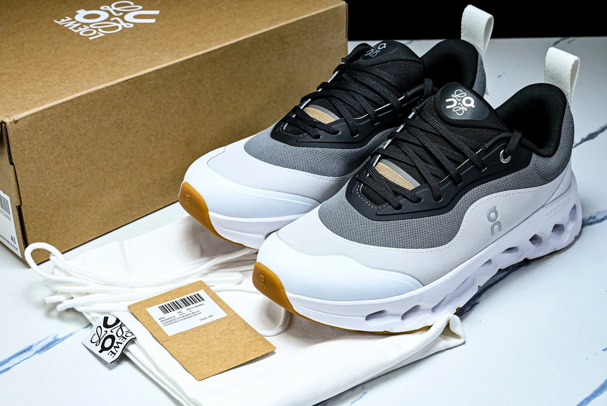 LOEWE × ON Cloudtilt 2.0 'Black White'