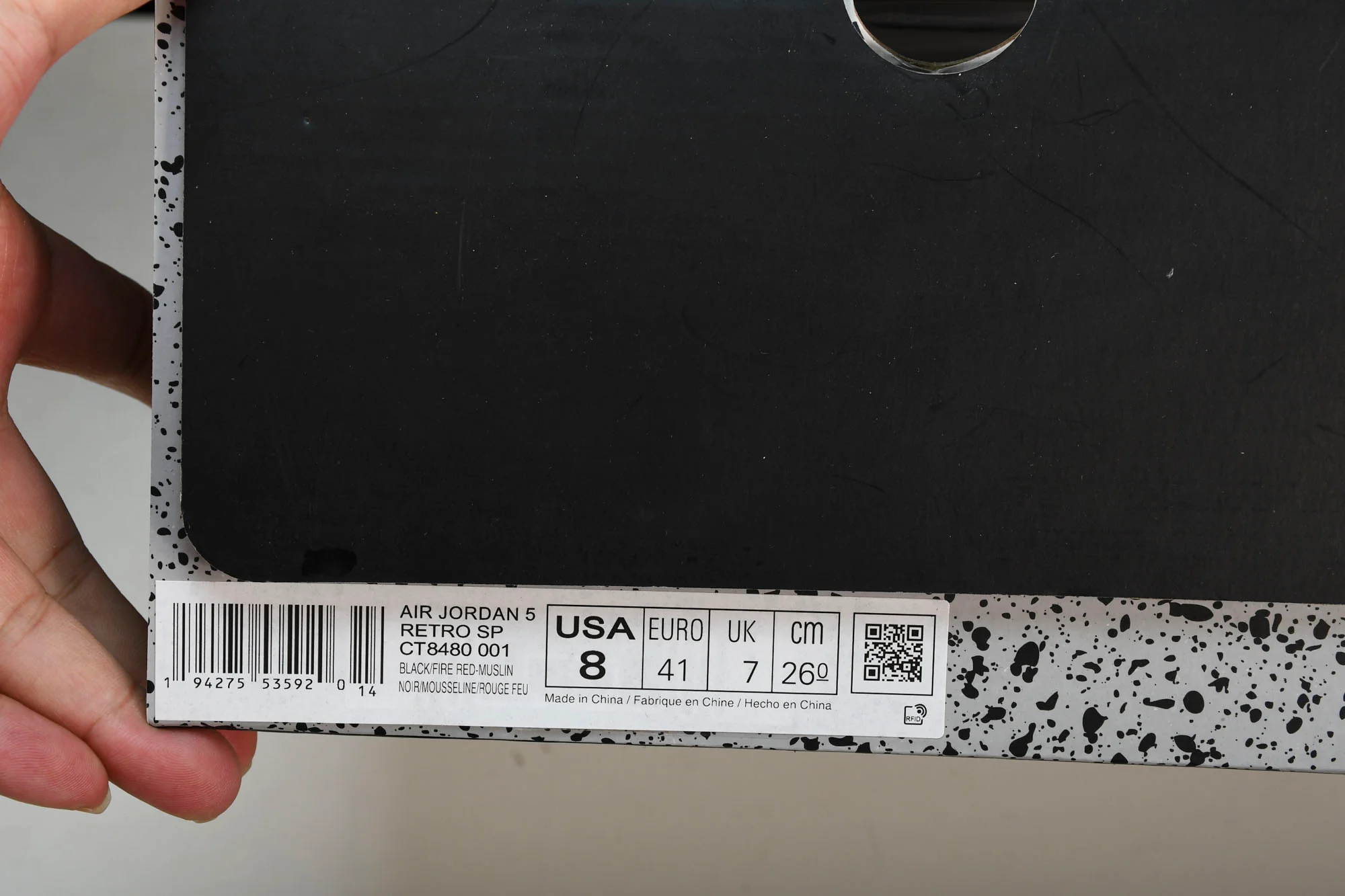 Off-White AJ5 Retro Black