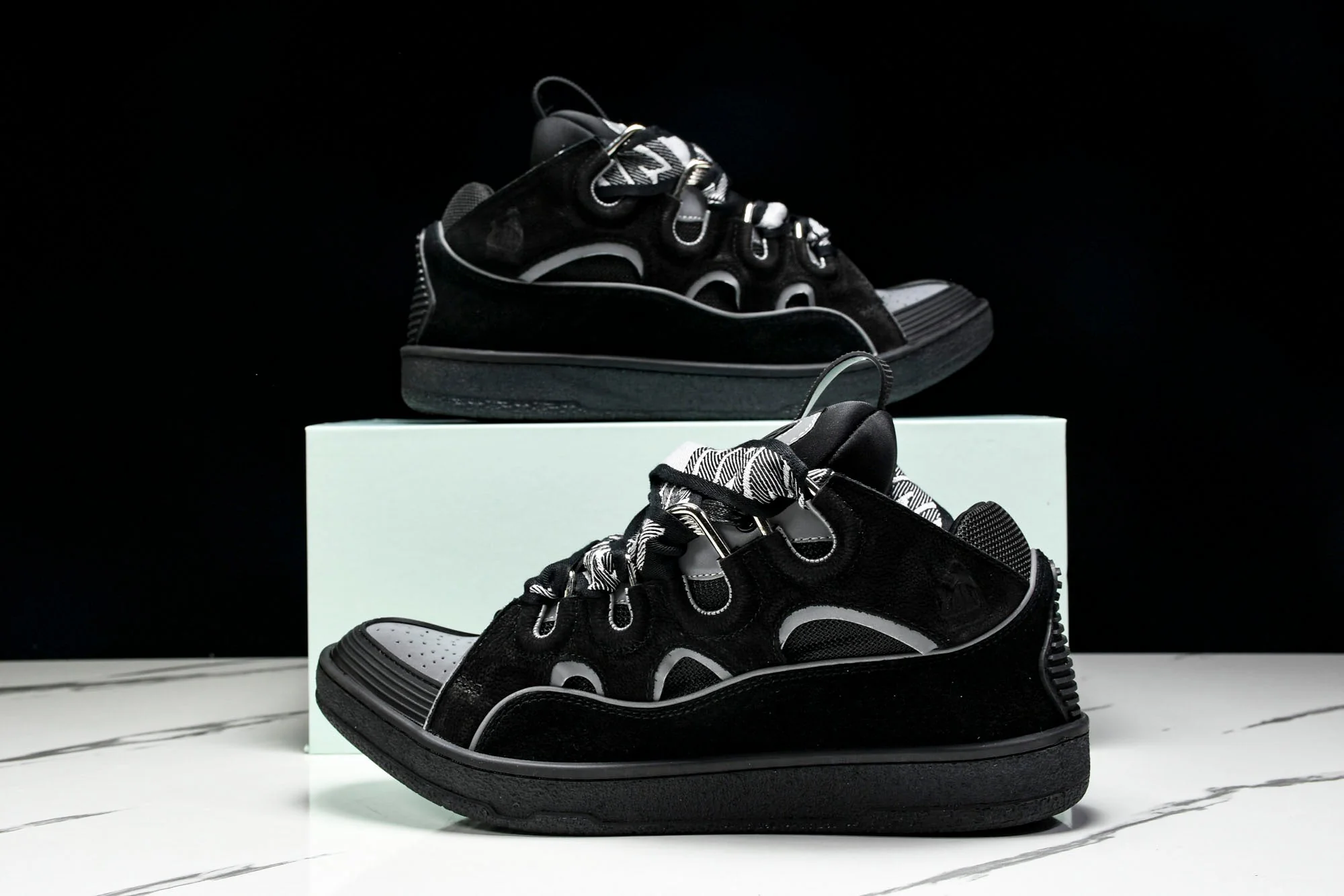 Lanvin Curb Sneaker 'Reflective Black'