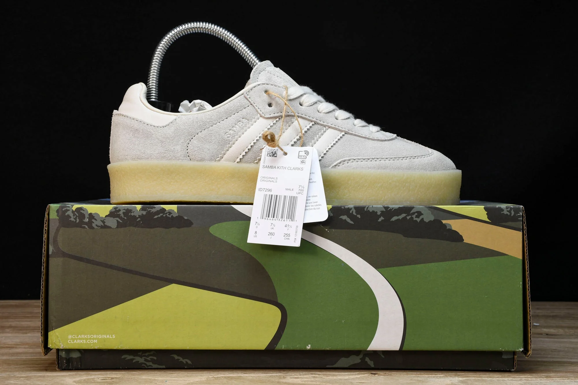 AD x Clarks '8th Street Samba' by Ronny Fieg 'Grey'