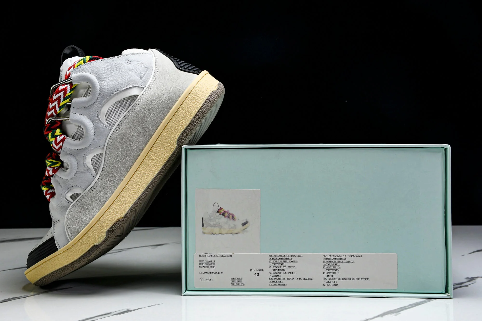 Lanvin Curb Sneaker 'White'