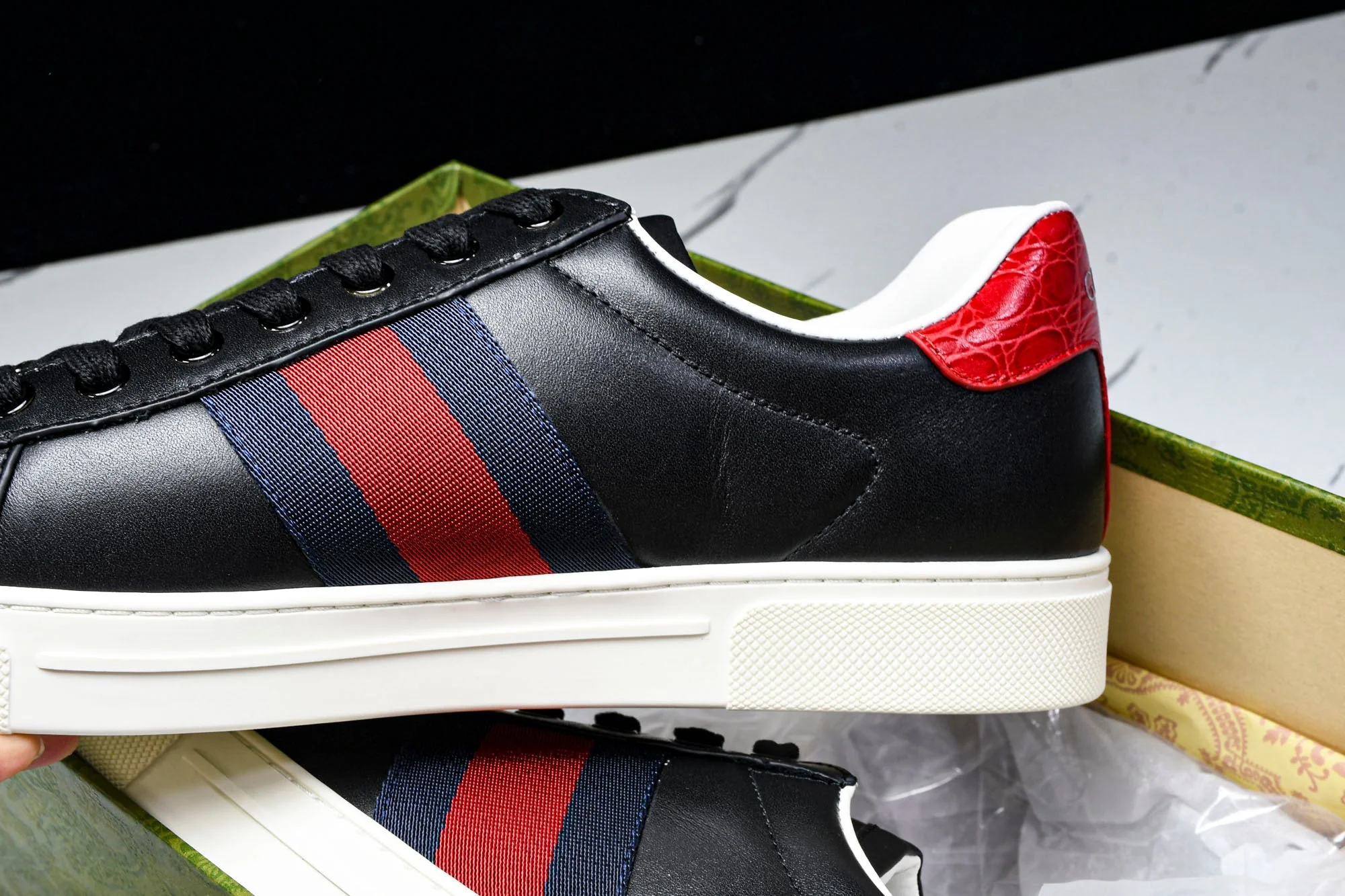 Guссi Ace Web 'Black'