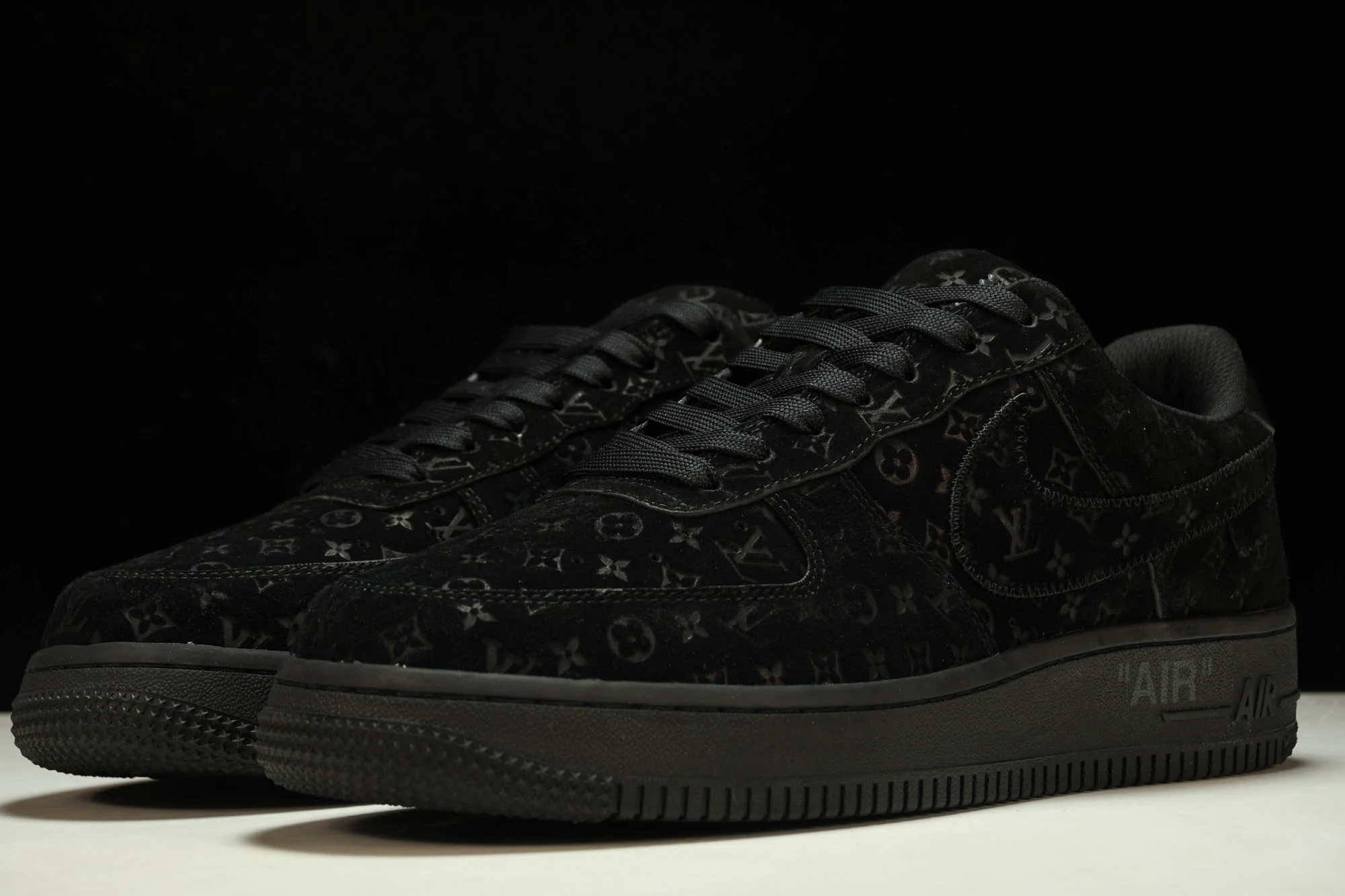 Louis Vuittоп x AF1 by Virgil Abloh 'Triple Black'