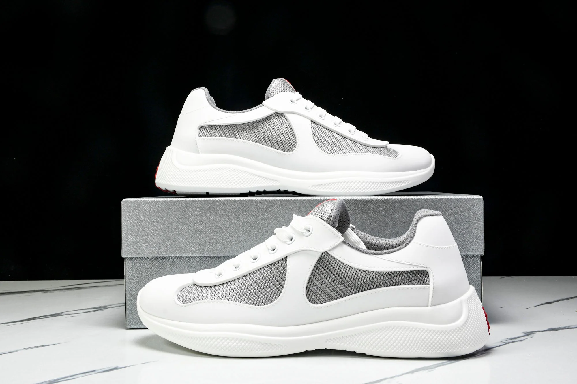 Prada America's Cup Sneaker Soft Rubber 'Cream White'