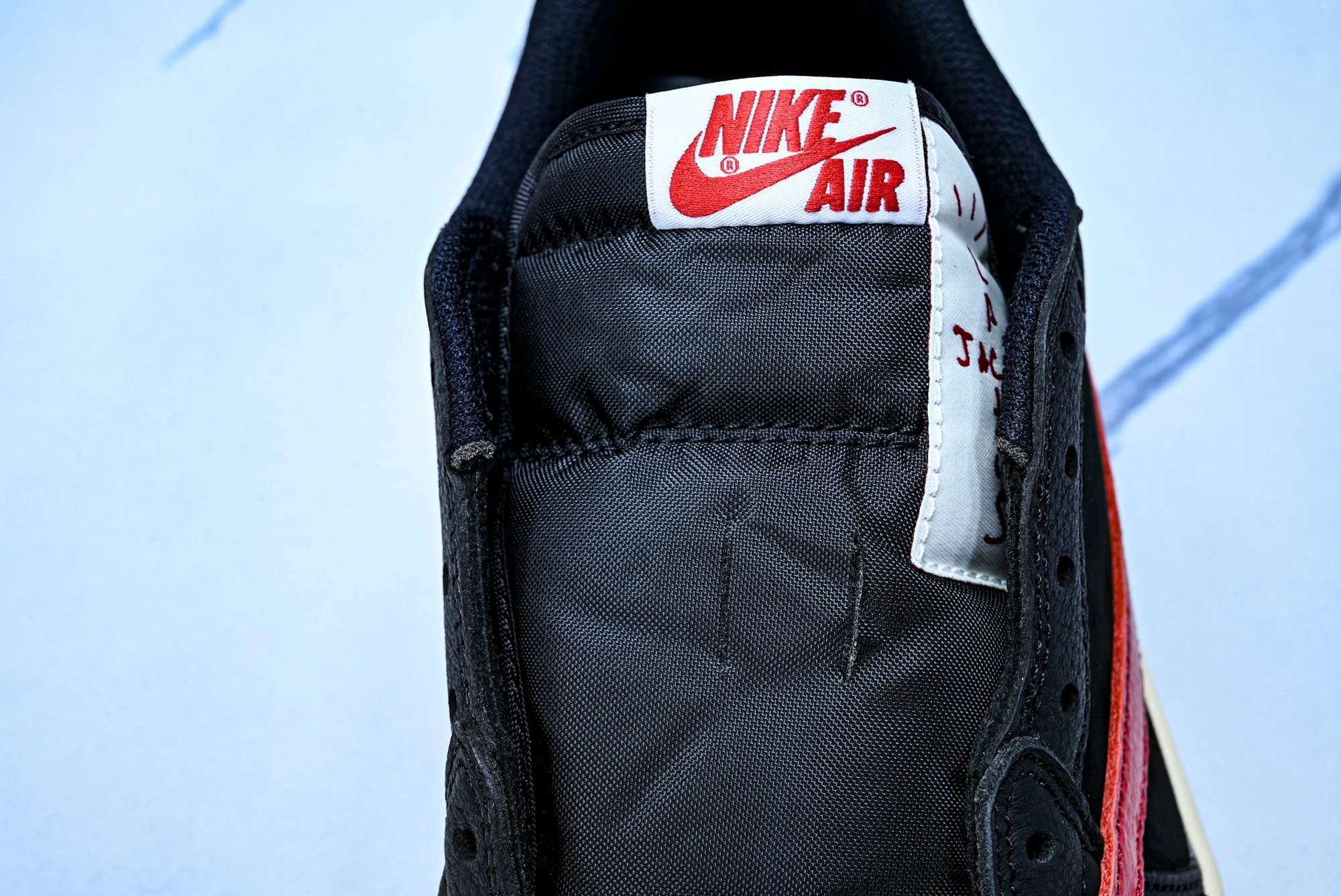 Travis Scott AJ1 Retro Low 'Black Red' (Unreleased)