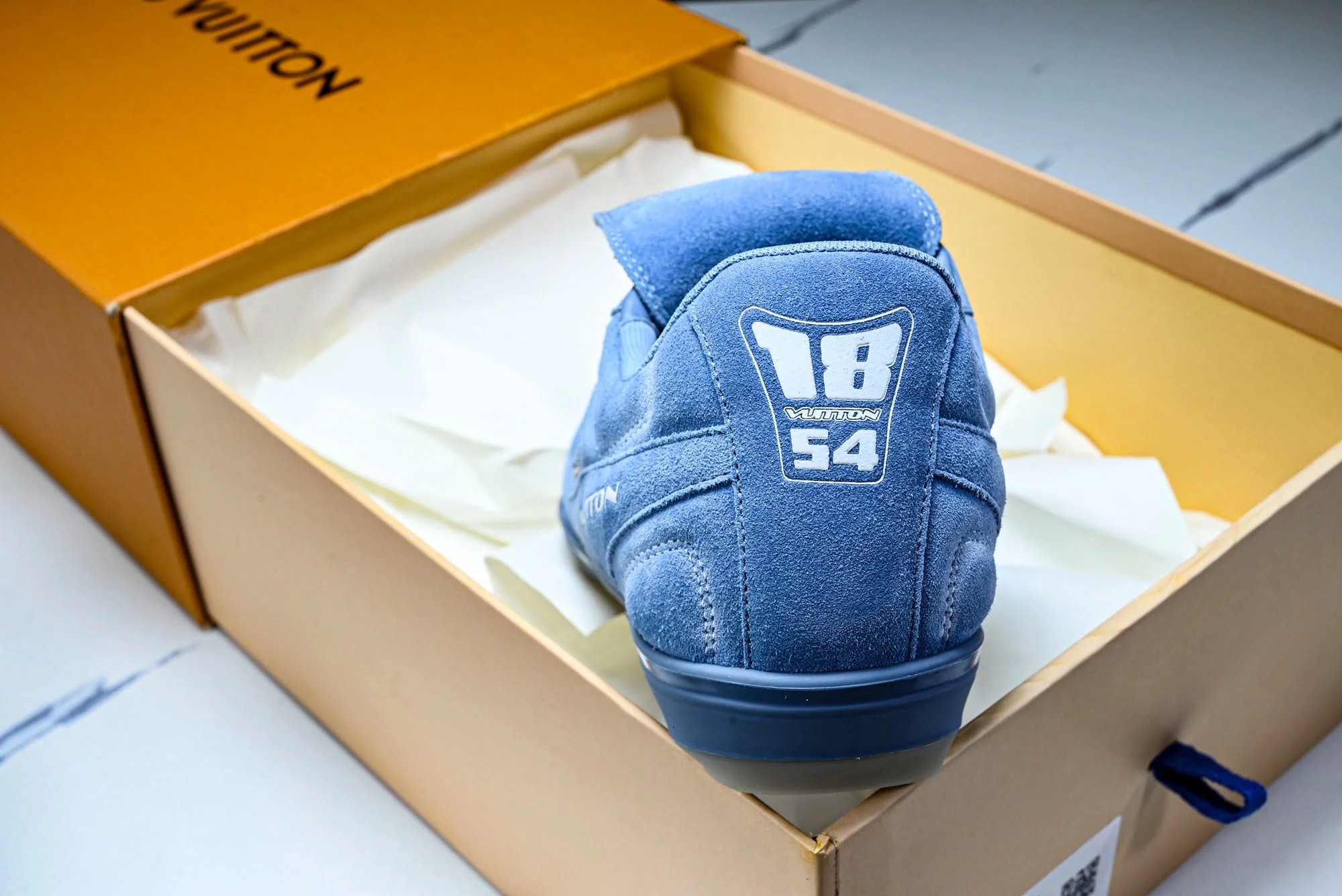 Louis Vuittоп Footprint Soccer Sneaker 'Blue Suede'