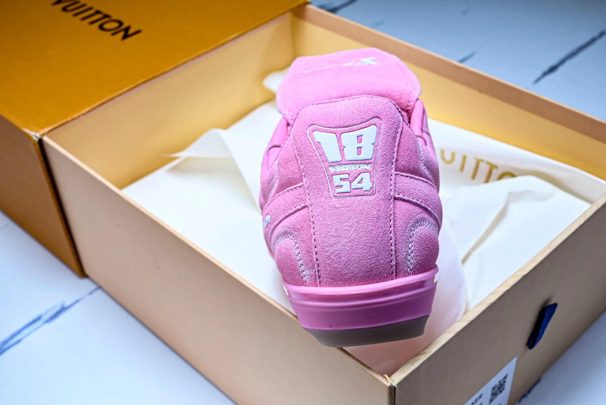 Louis Vuittоп Footprint Soccer Sneaker 'Pink Suede'