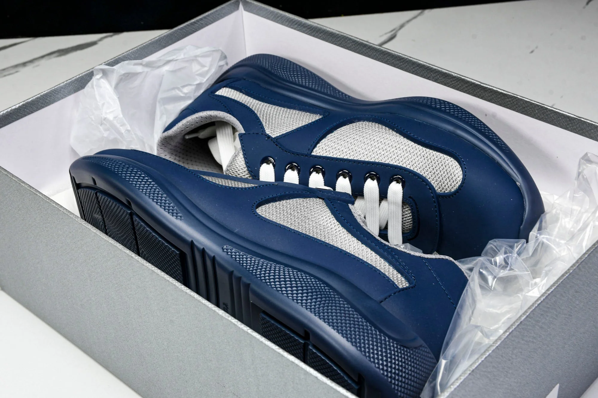 Prada America's Cup Sneaker Soft Rubber 'Royal Blue'