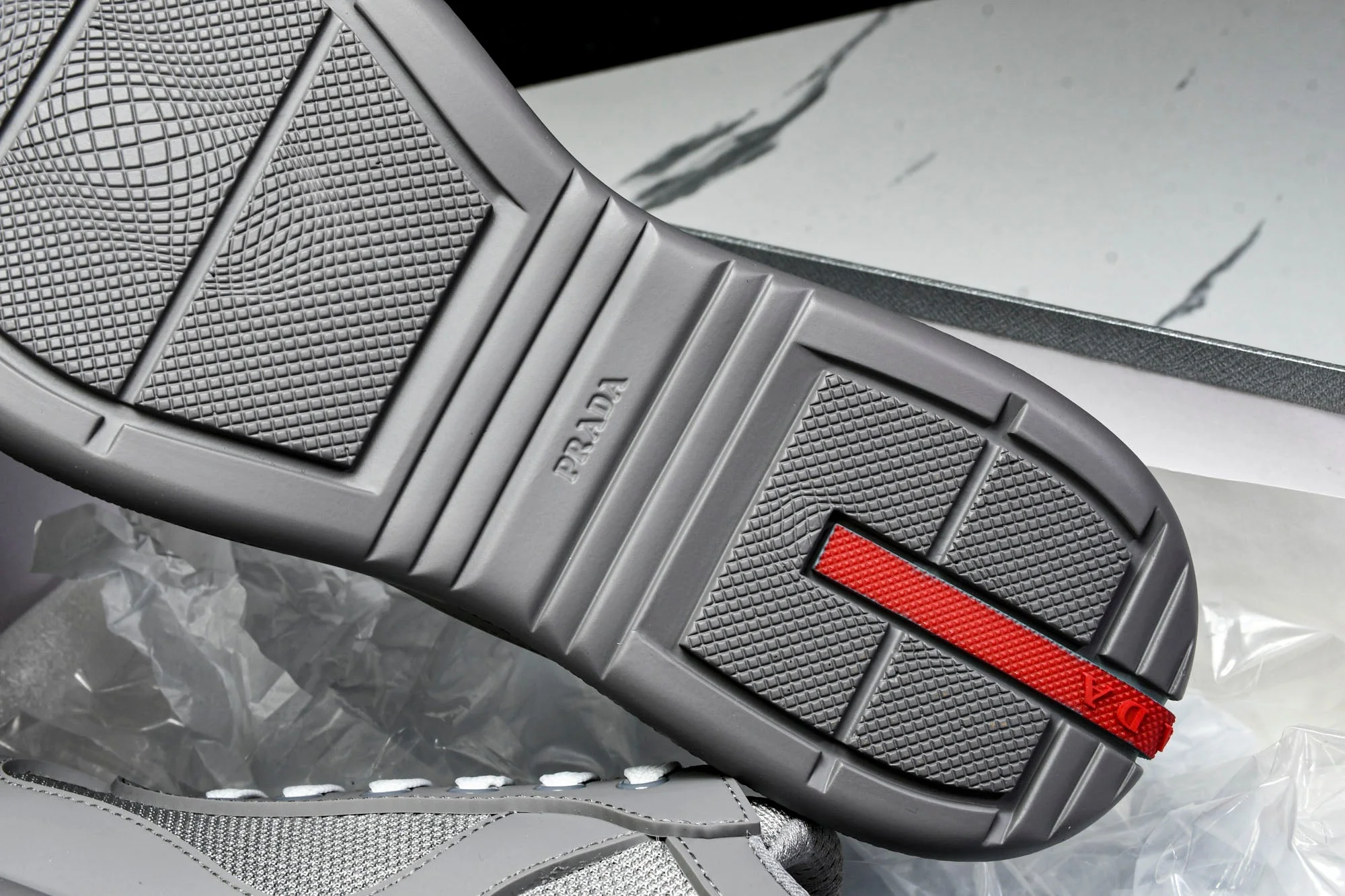 Prada America's Cup Sneaker Soft Rubber 'Steel Grey'