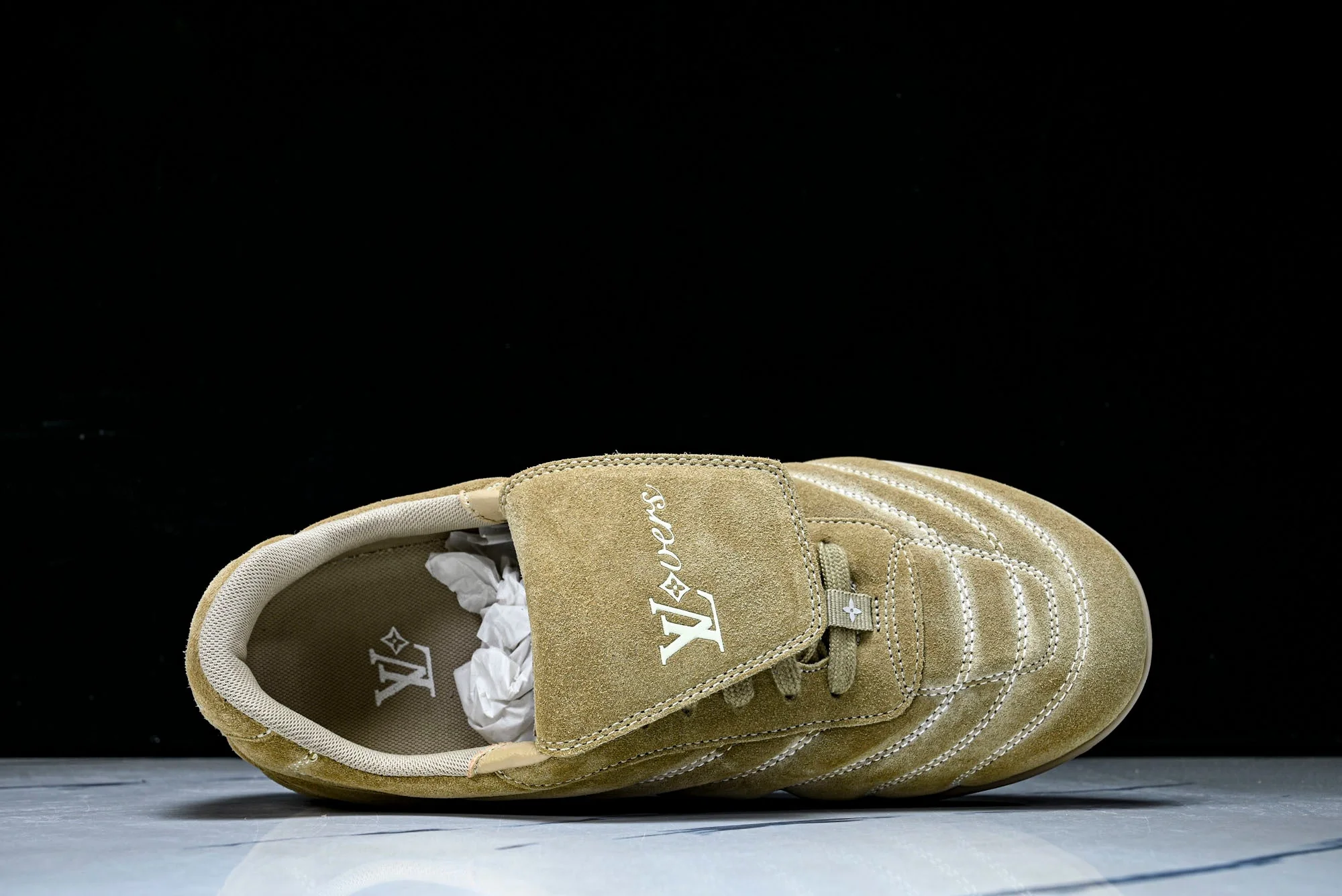 Louis Vuittоп Footprint Soccer Sneaker 'Beige Suede'