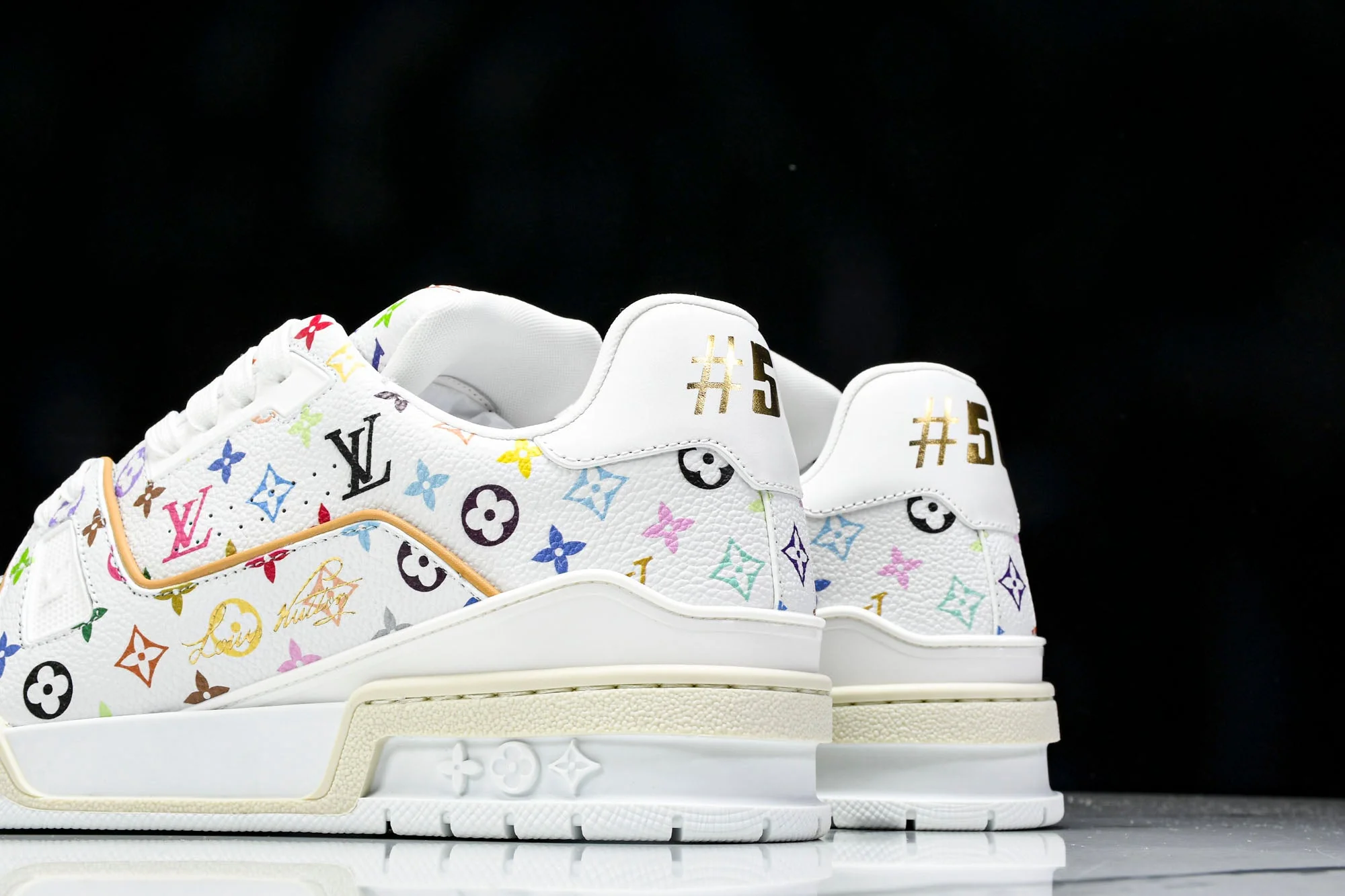 Louis Vuittоп Trainer Low x Takashi Murakami 'White Multicolor'