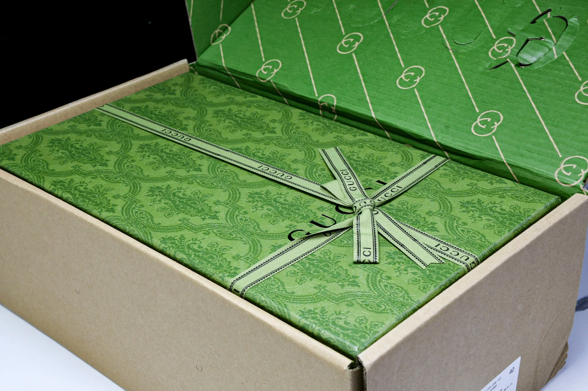 Guссi Ace Web 'Glossy Black Monogram'