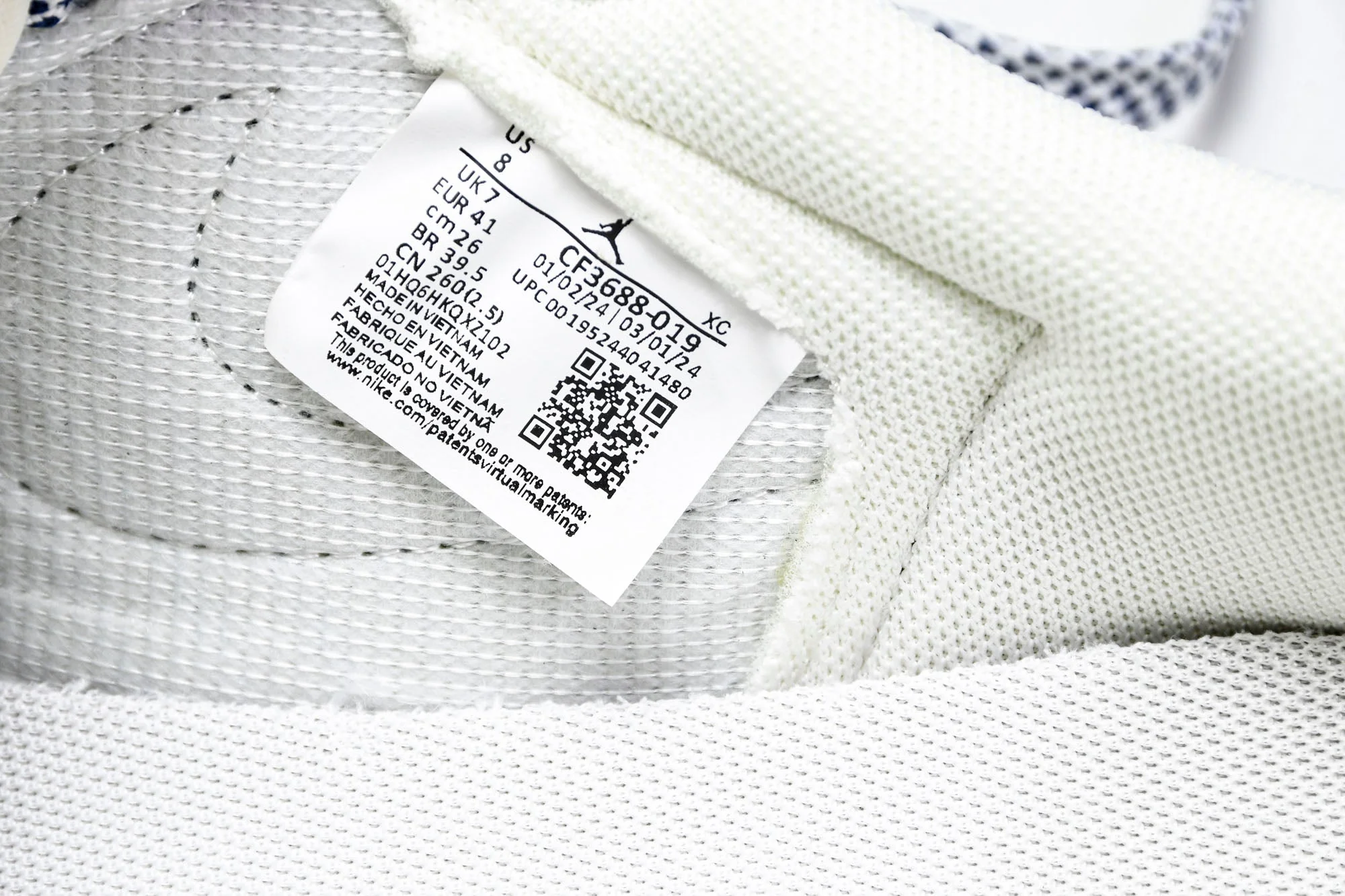 Travis Scott AJ1 Low x Fragment 'Grey Navy' (Custom)