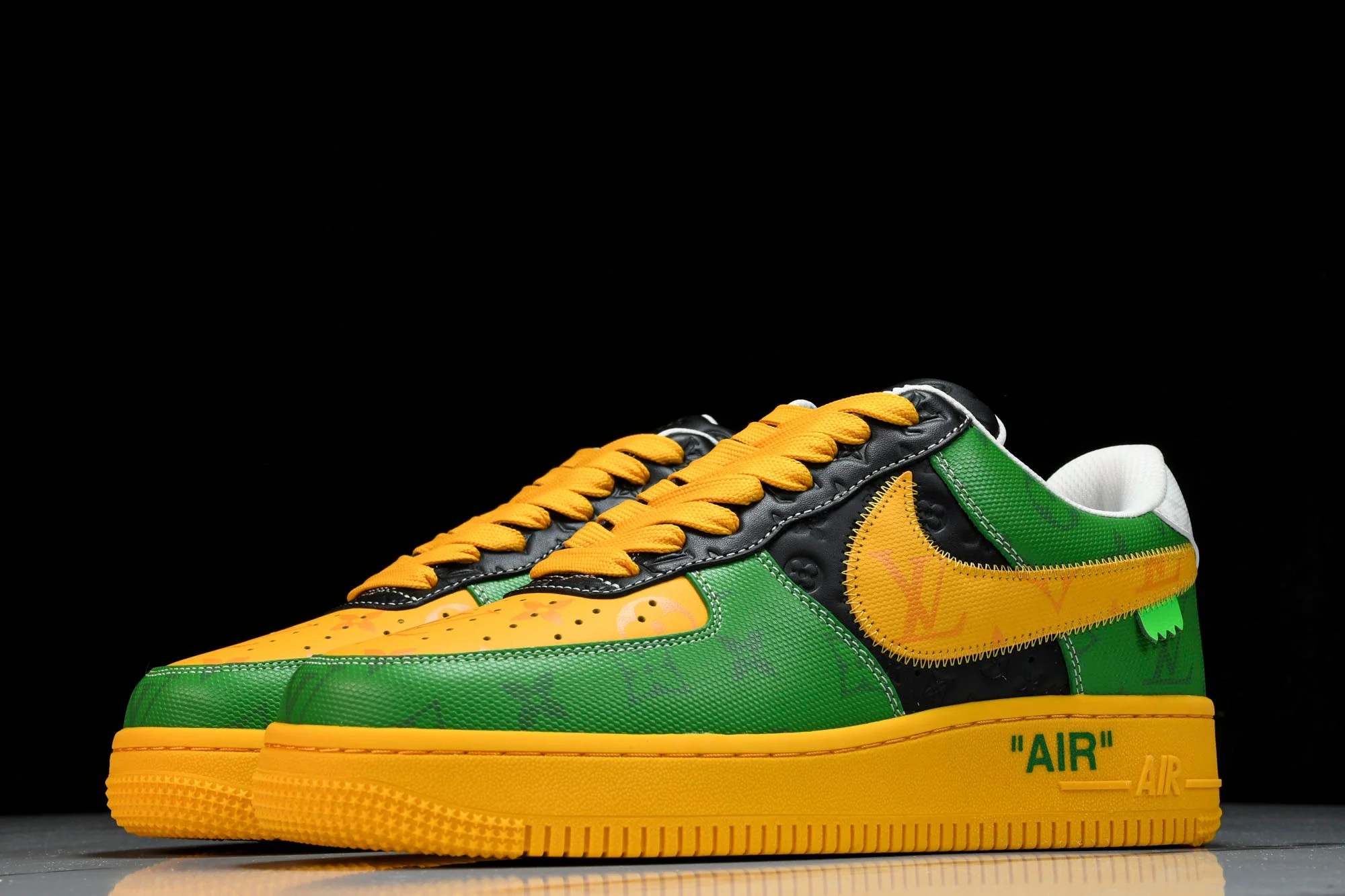 Louis Vuittоп x AF1 by Virgil Abloh 'Yellow Green'