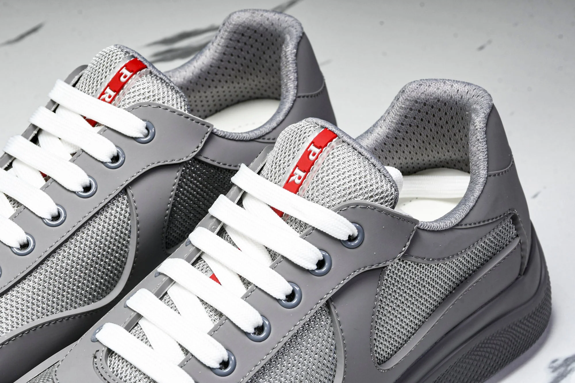 Prada America's Cup Sneaker Soft Rubber 'Steel Grey'