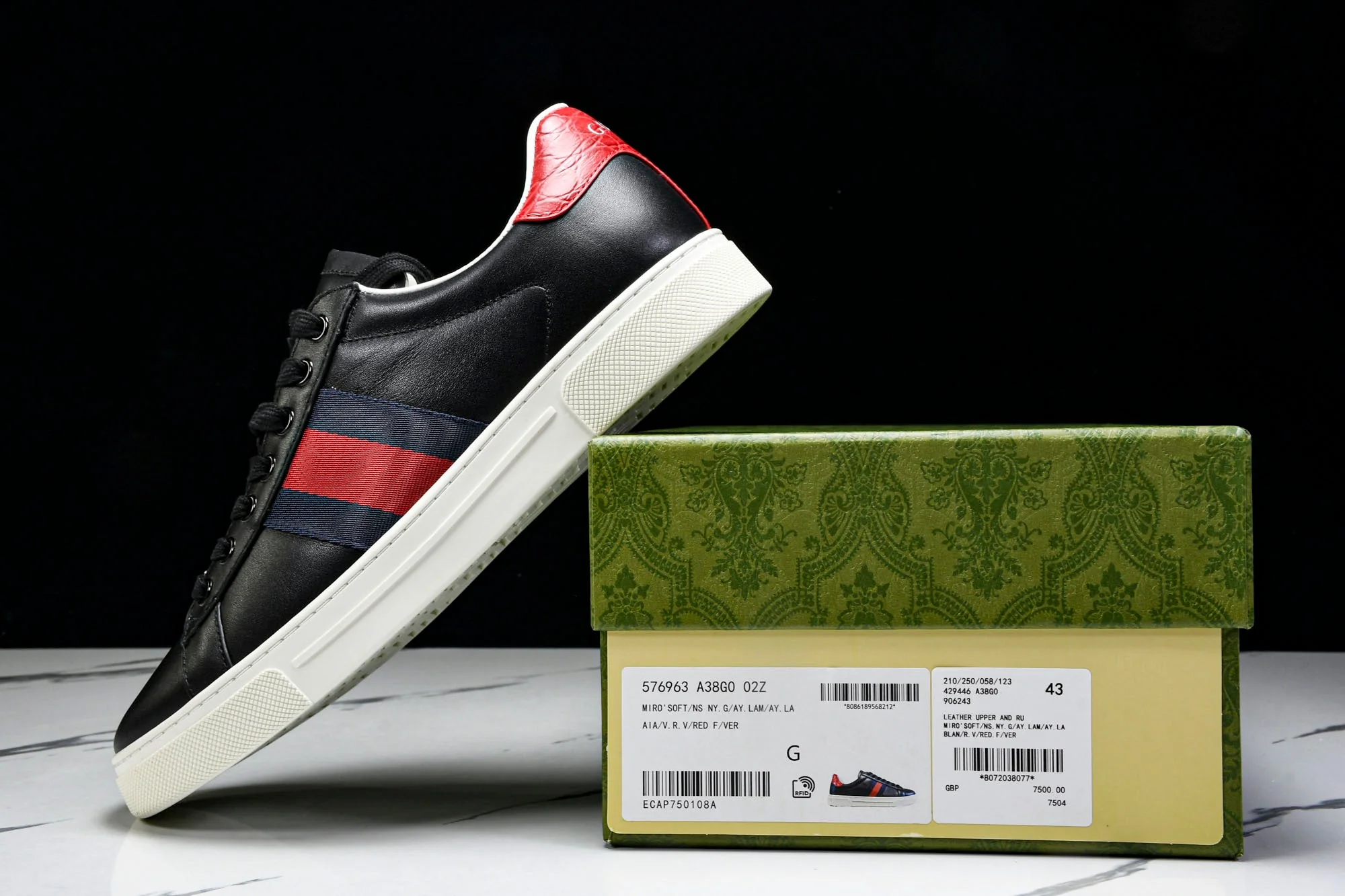 Guссi Ace Web 'Black'