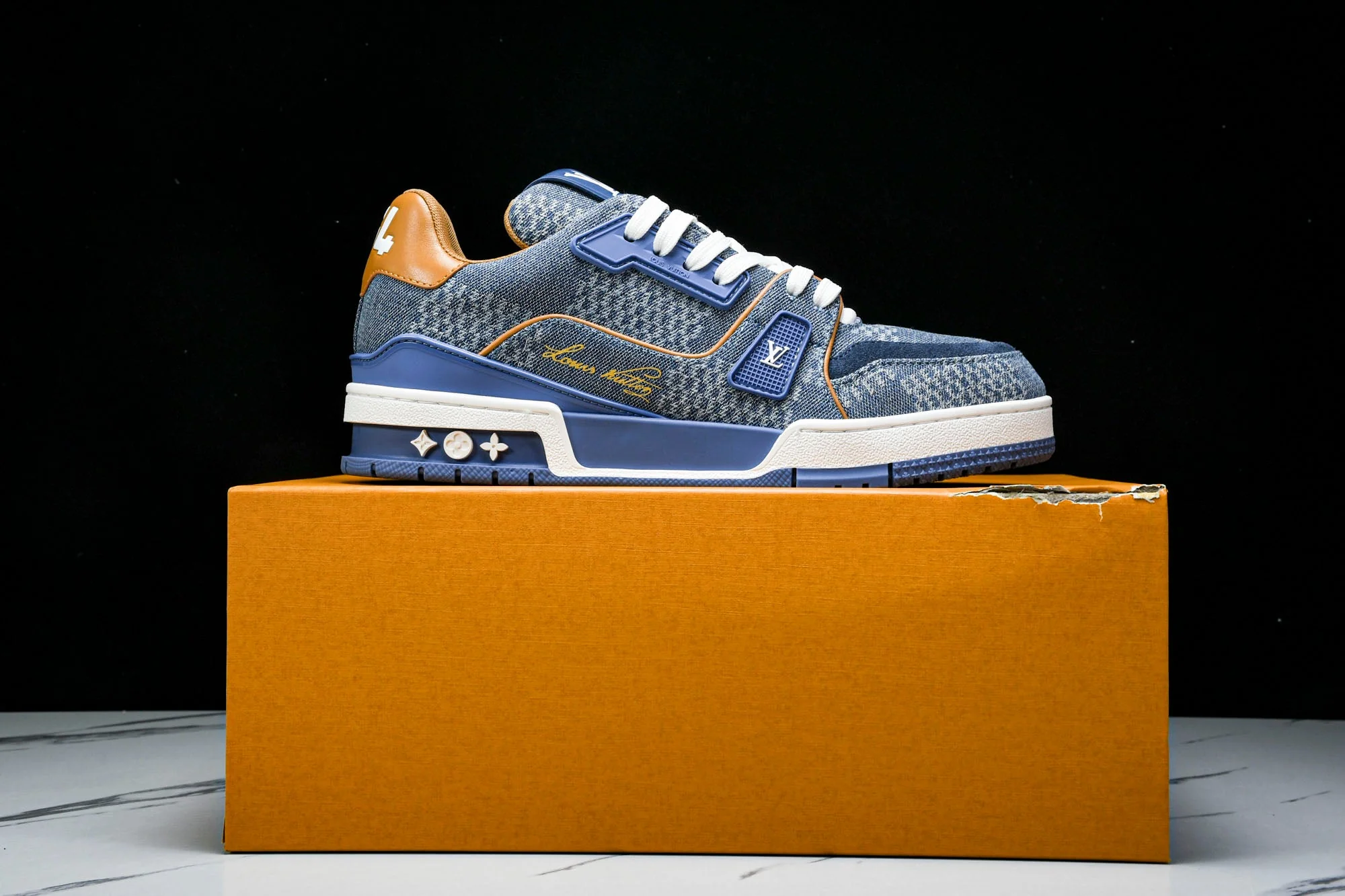 Louis Vuittоп Trainer Low 'Damier Blue Brown'