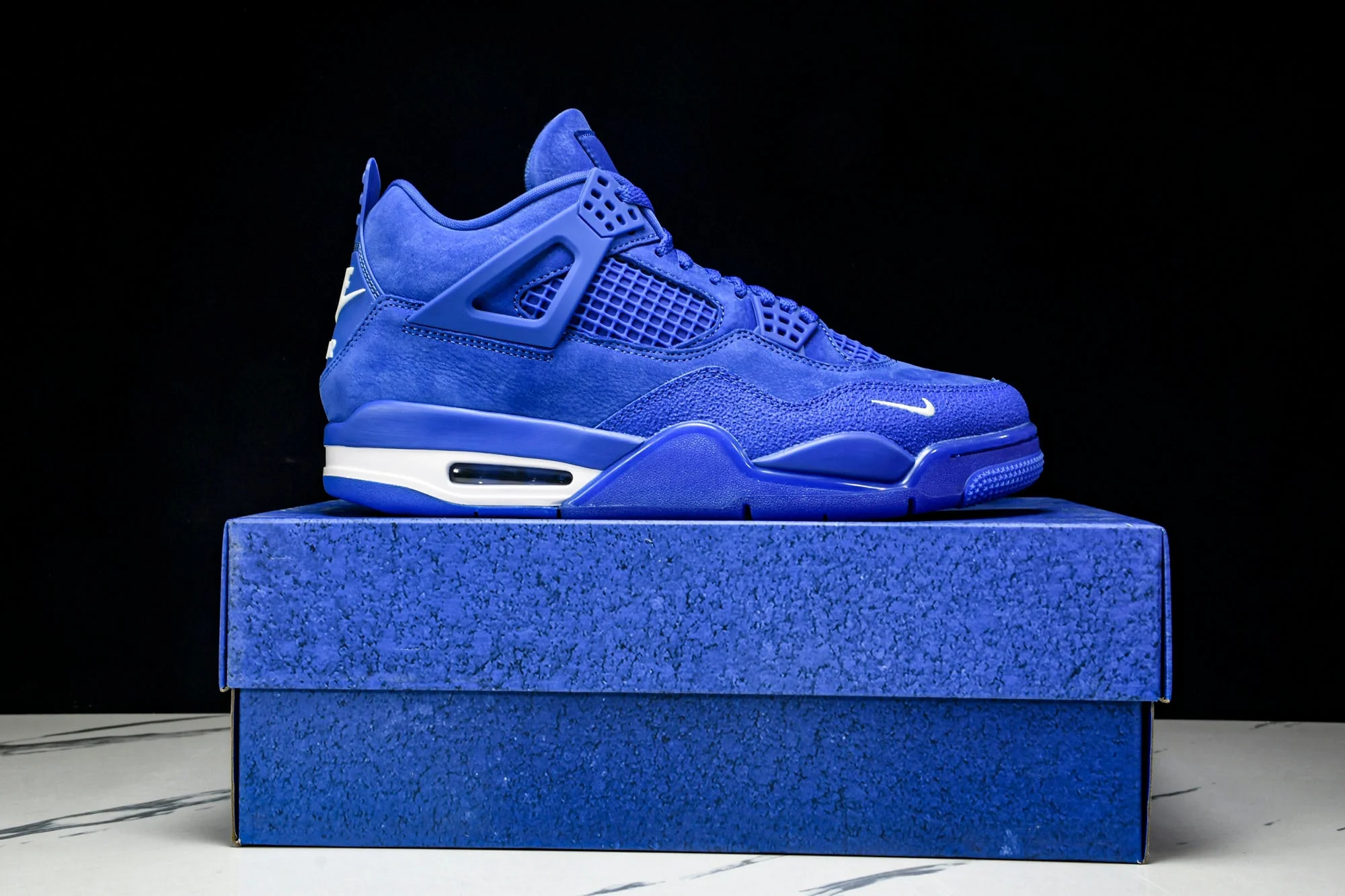 Nigel Sylvester x AJ4 Retro OG Brick by Brick 'Blue' (Unreleased)
