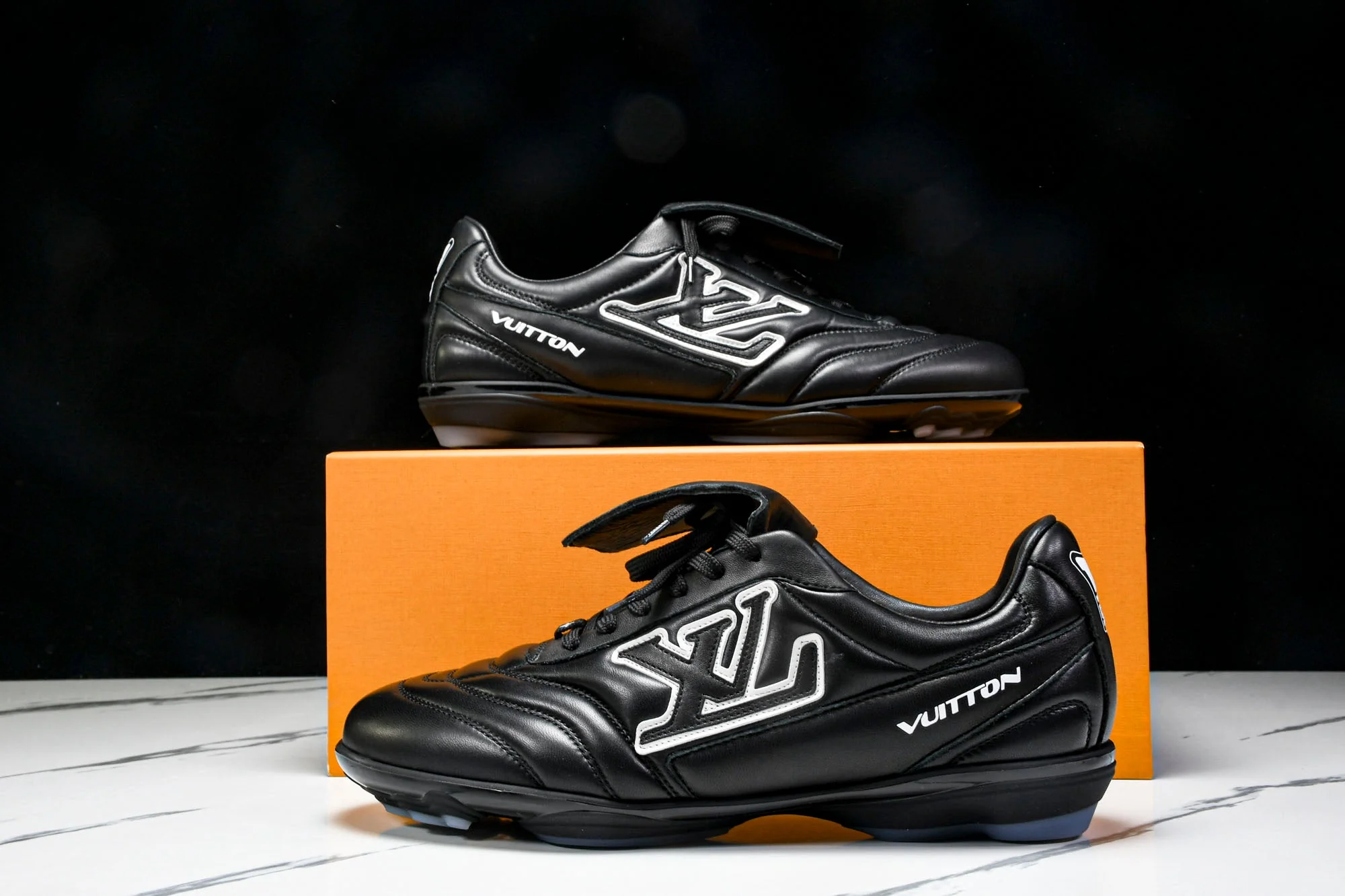 Louis Vuittоп Footprint Soccer Sneaker 'Black'