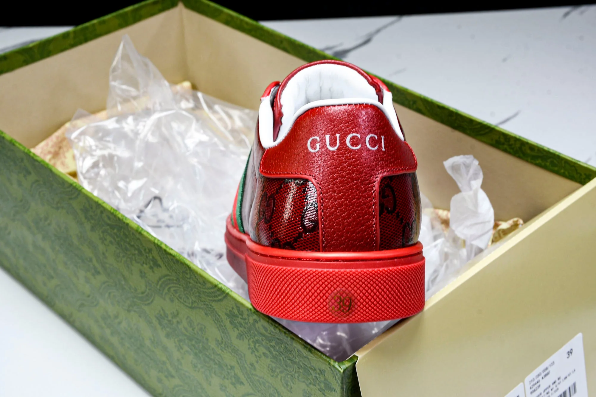 Guссi Ace Web 'Red Monogram'