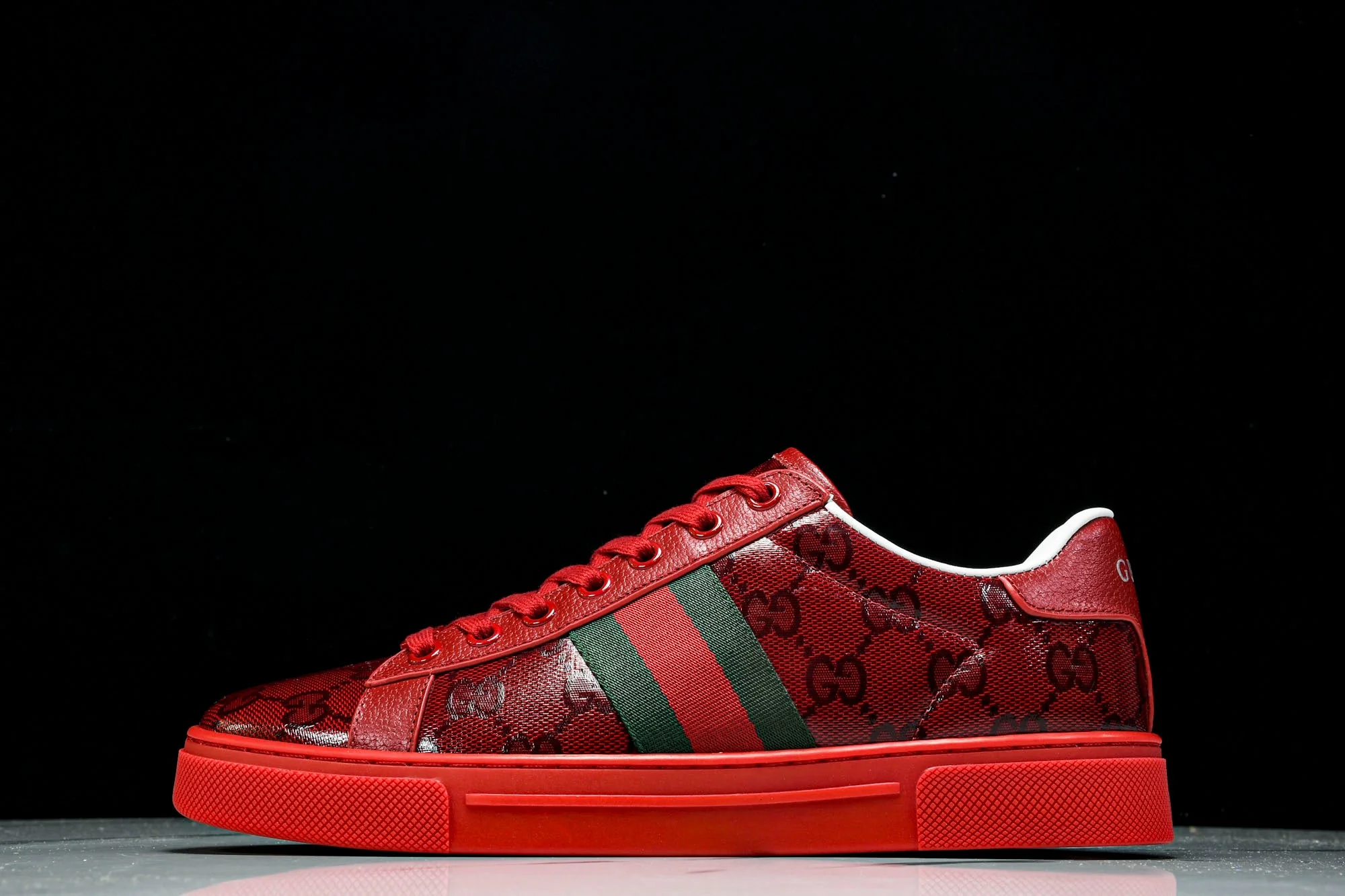 Guссi Ace Web 'Red Monogram'